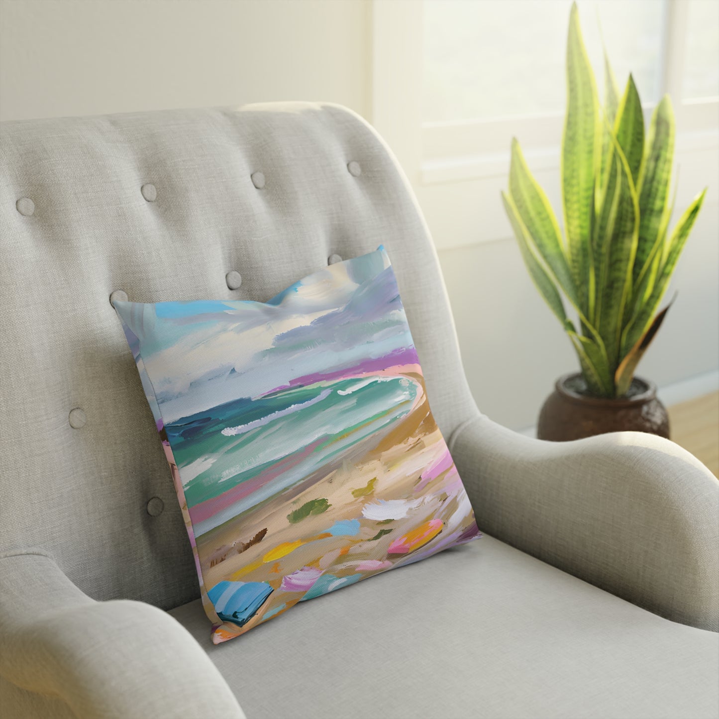The Beach Eco-Friendly Pillow