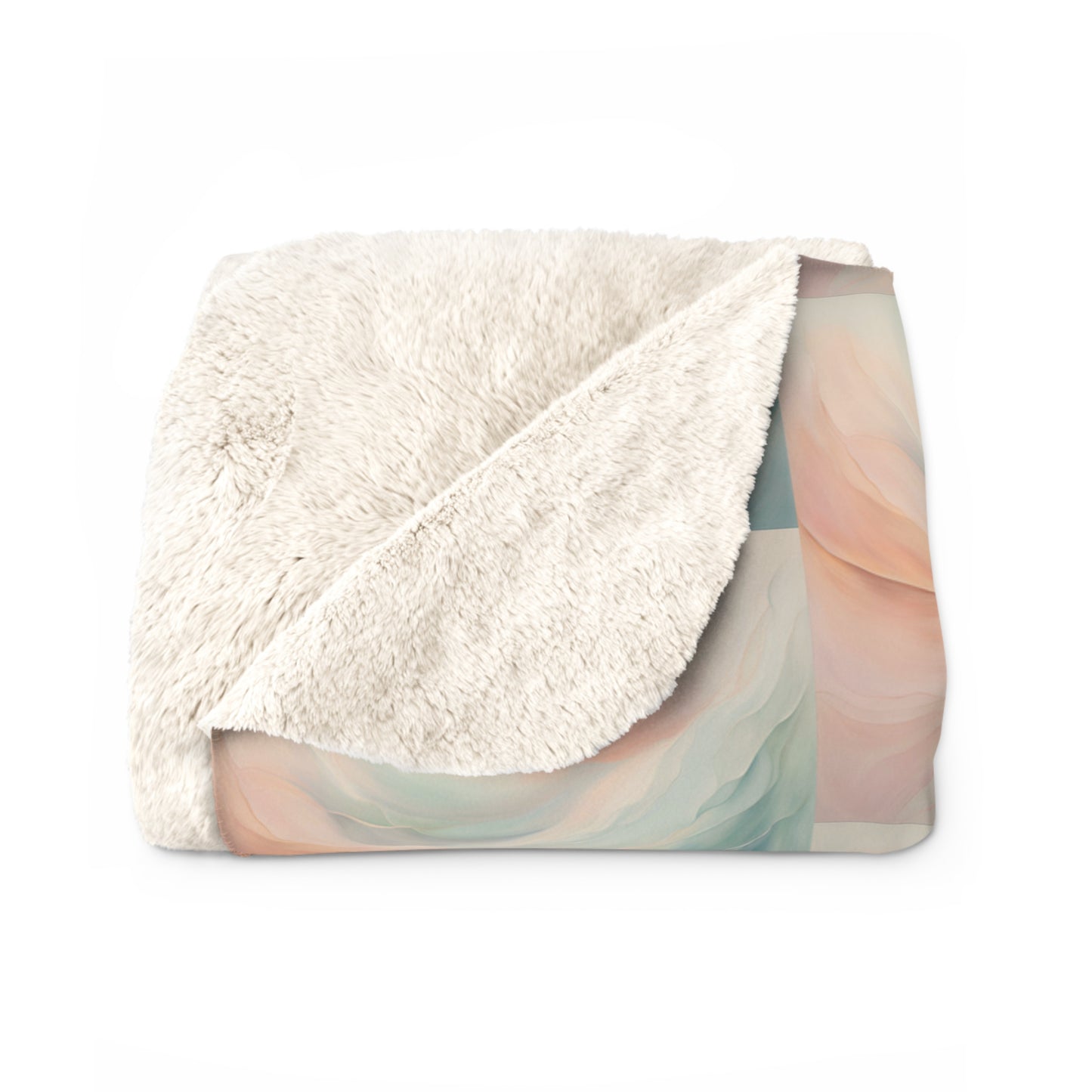 Ethereal Waves Sherpa Fleece Blanket