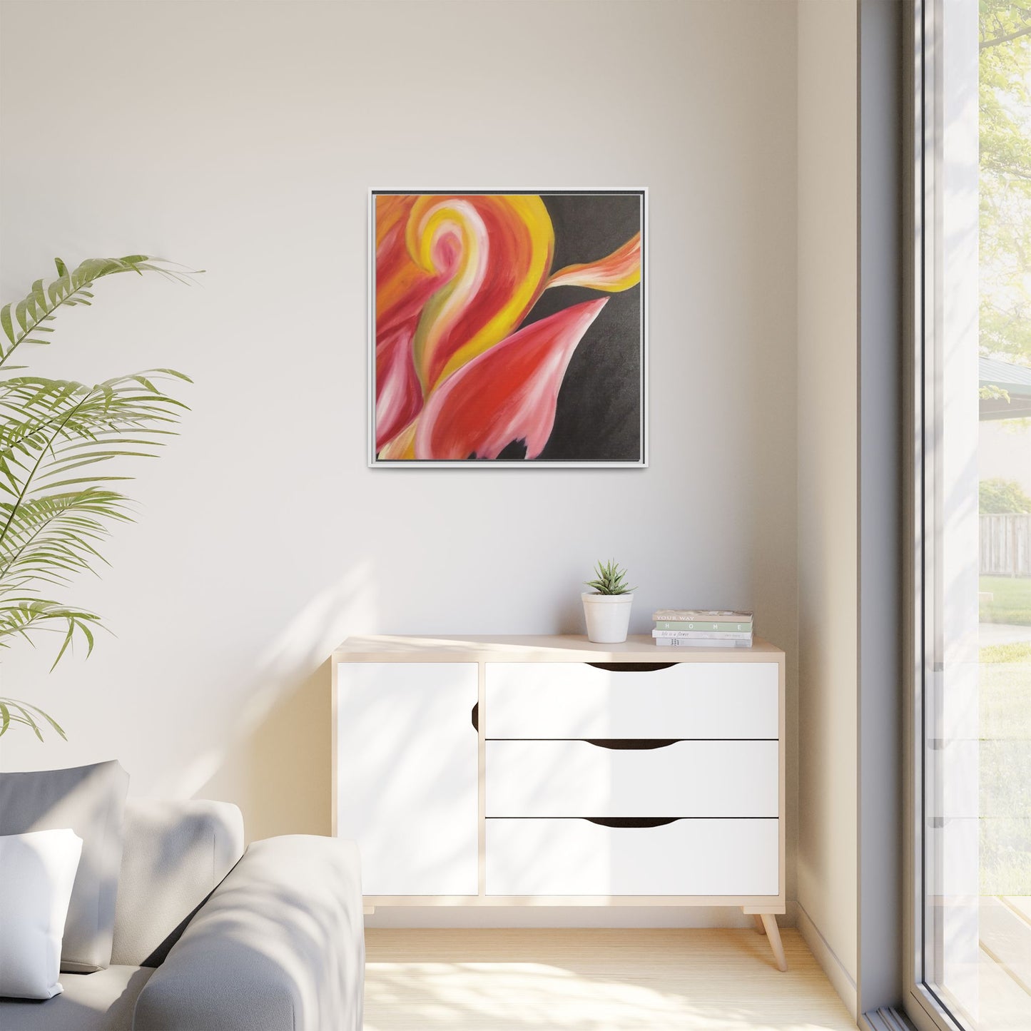 'A Autistic Phoenix' Framed Canvas Art