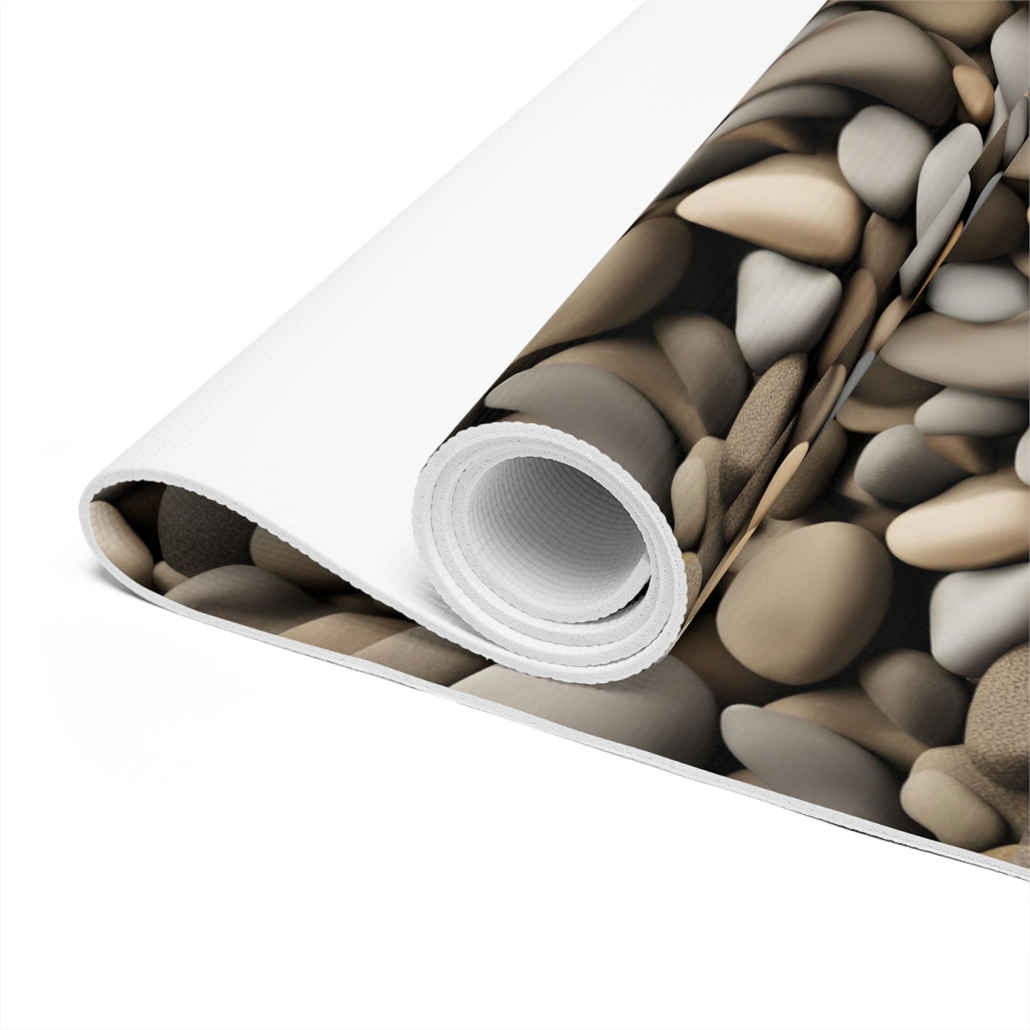 Stone Pebble Design Foam Yoga Mat