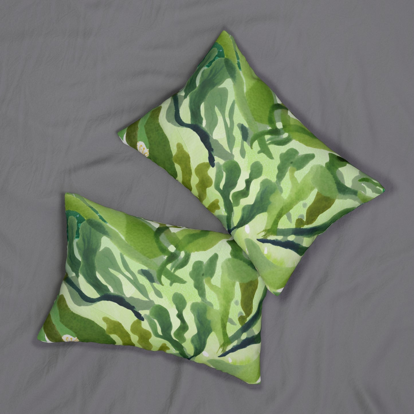 Pond Algae Lumbar Pillow
