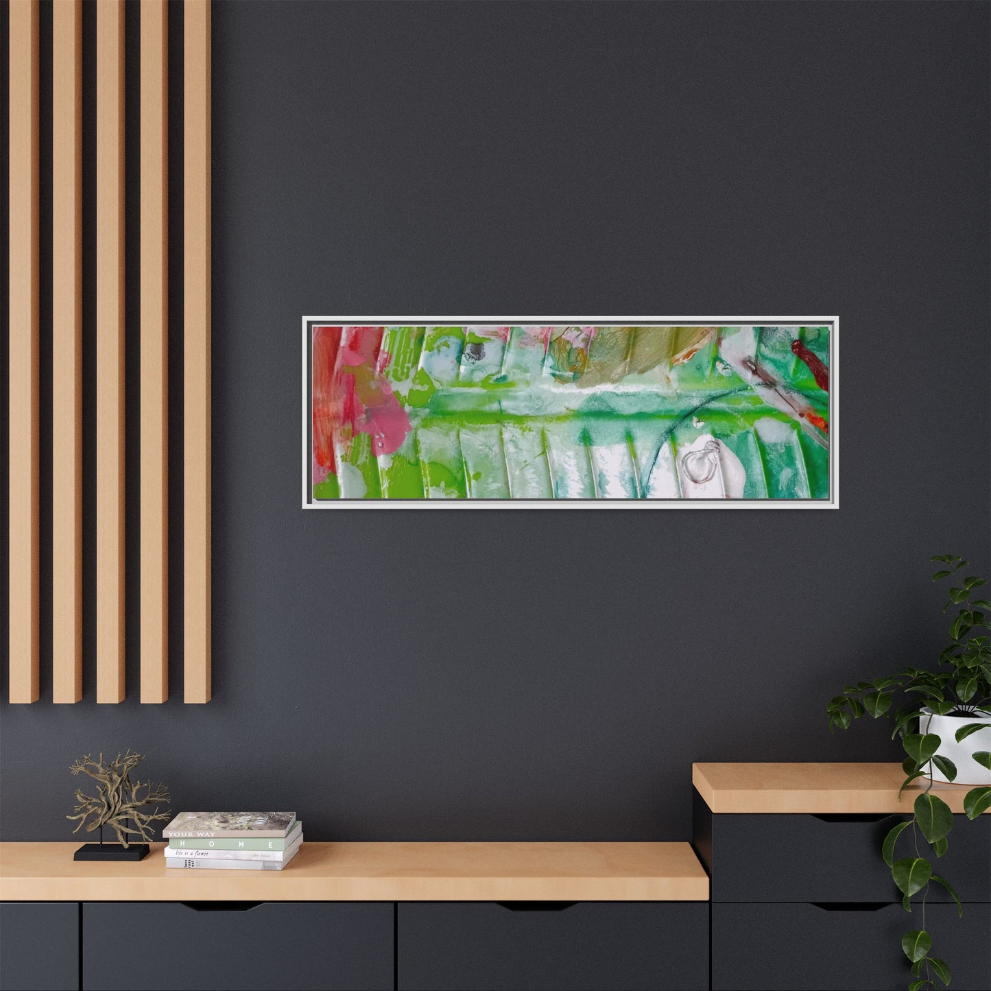'A Mix of Life' Framed Canvas Art