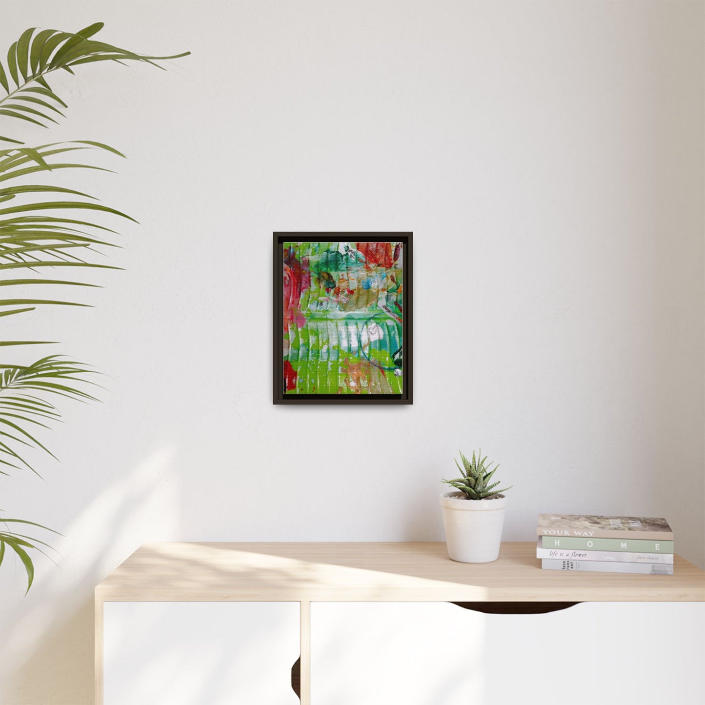 'A Mix of Life' Framed Canvas Art