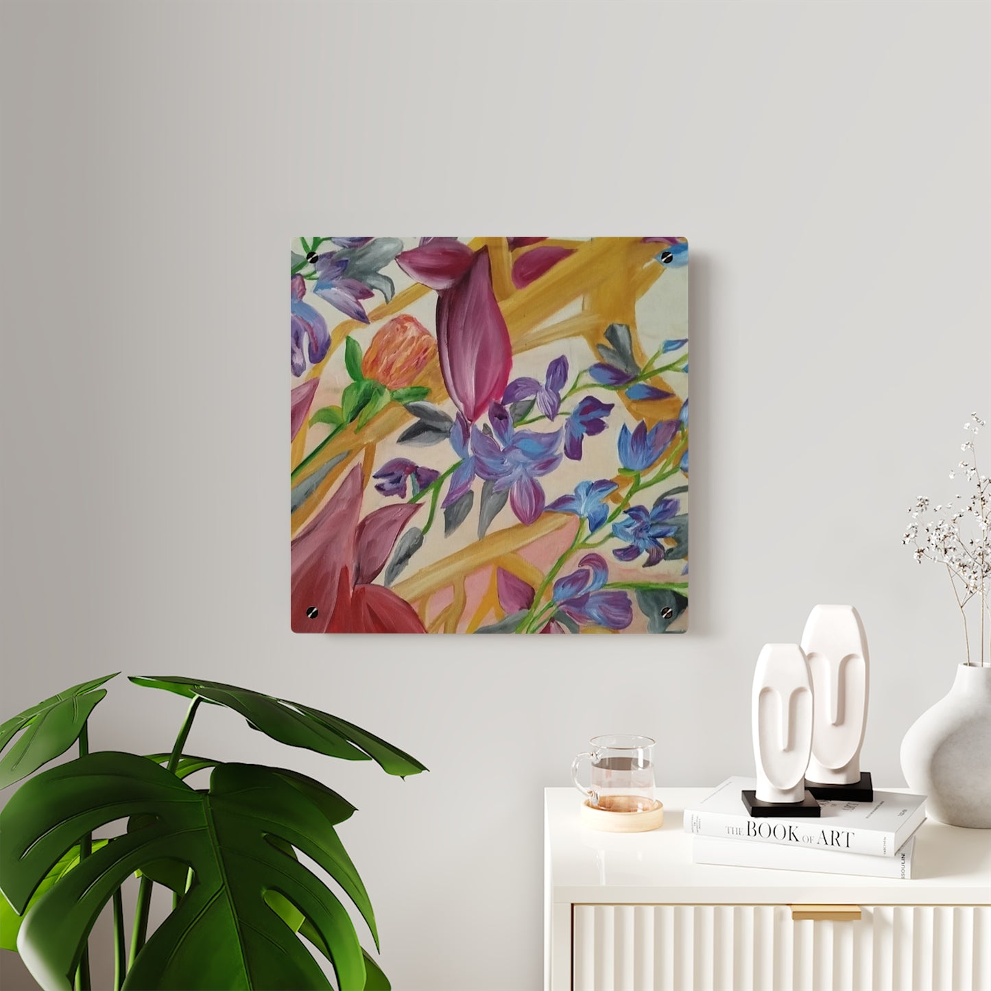 'A Dream of Flowers' Acrylic Wall Art Panels