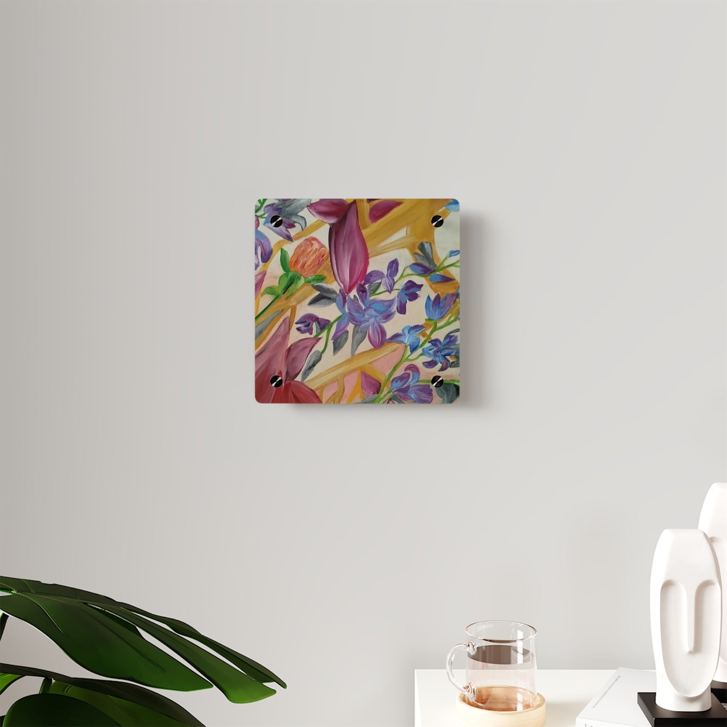 'A Dream of Flowers' Acrylic Wall Art Panels