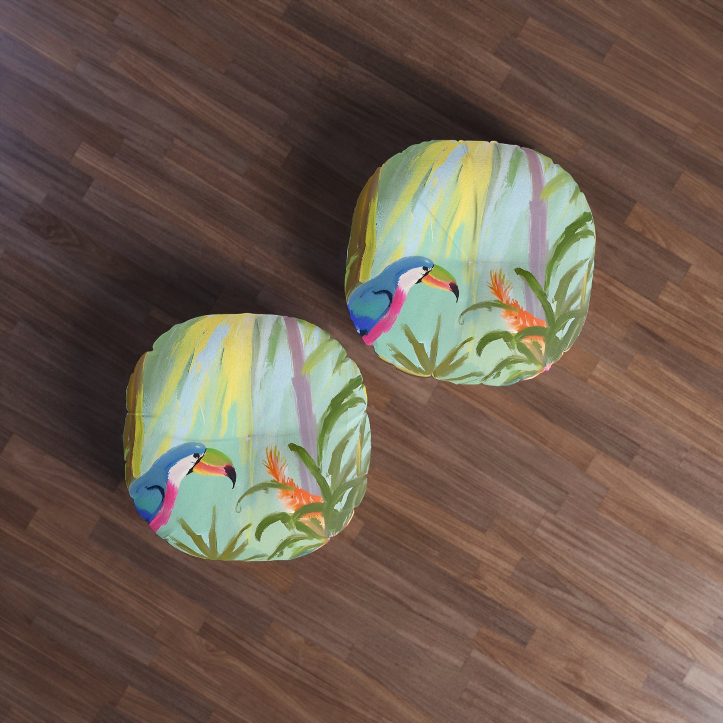 Rainforest Tufted Floor Pillow