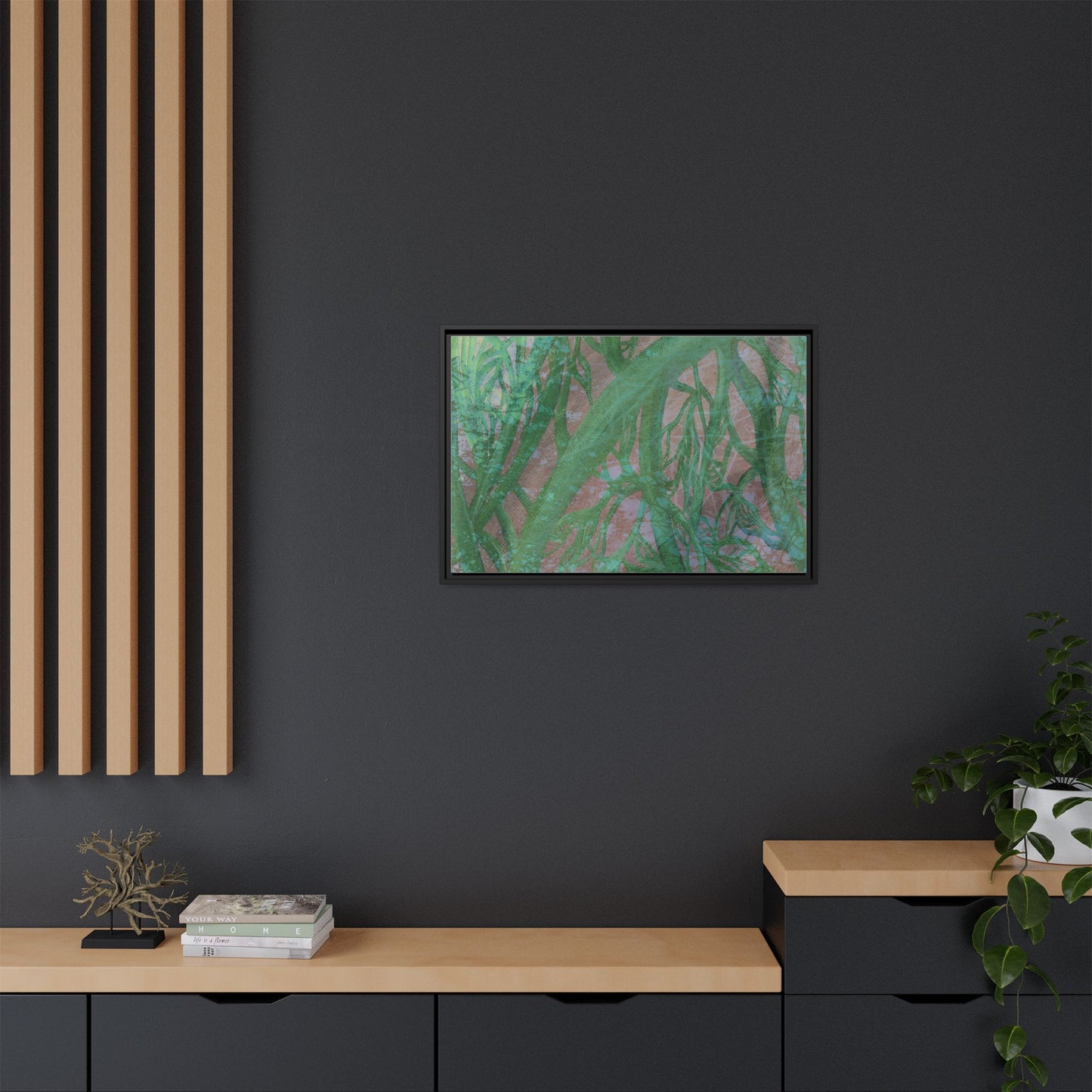 Inner Depths Framed Canvas Art