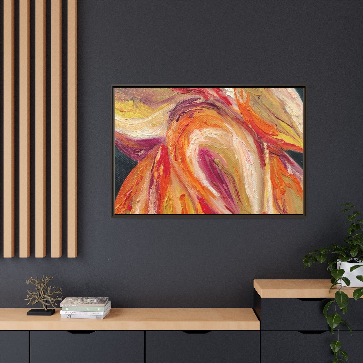 Dramatic Awakening Framed Canvas Art