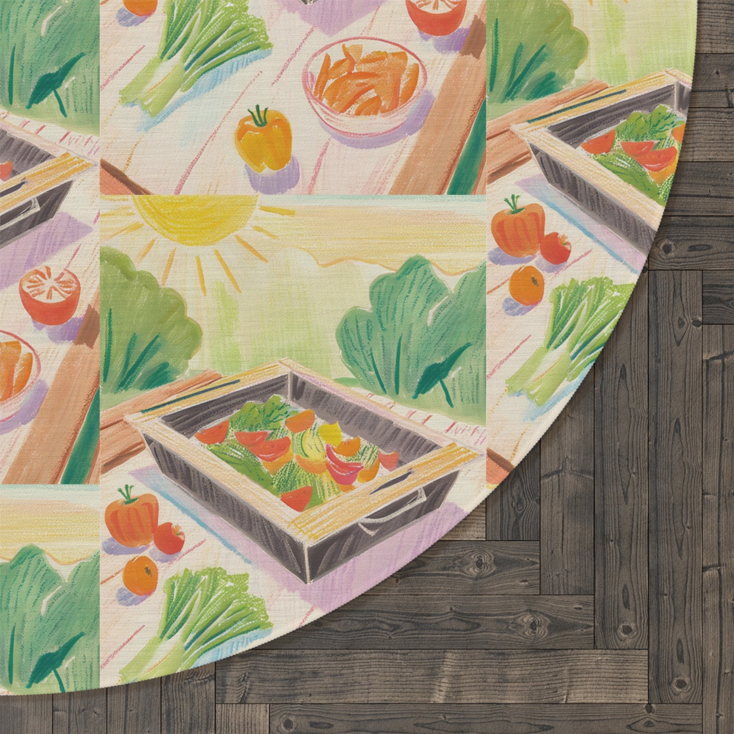 Food Round Rug