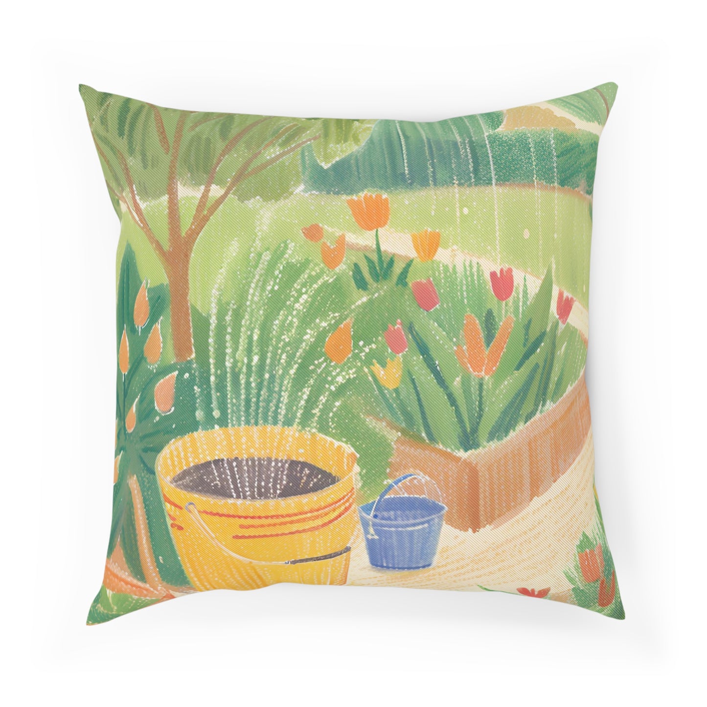 Rain Garden Eco-Friendly Pillow