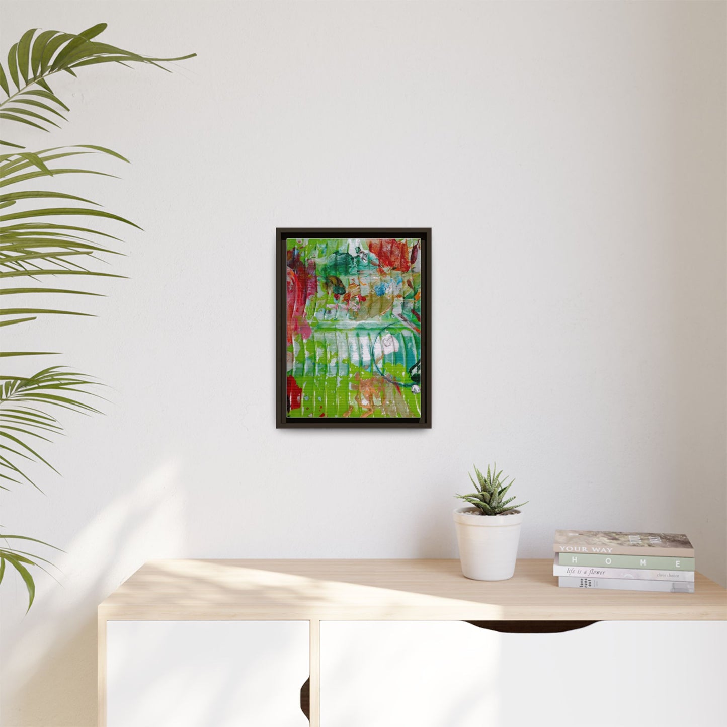 'A Mix of Life' Framed Canvas Art