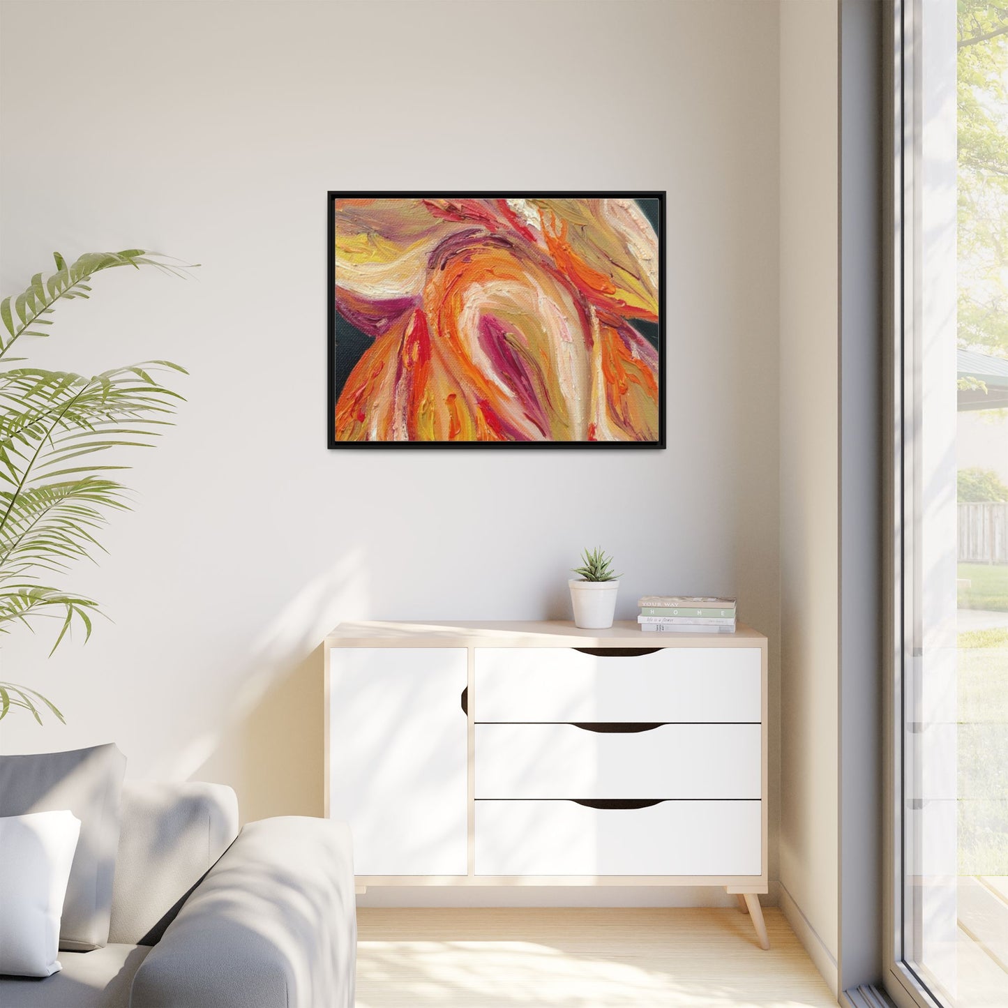 Dramatic Awakening Framed Canvas Art