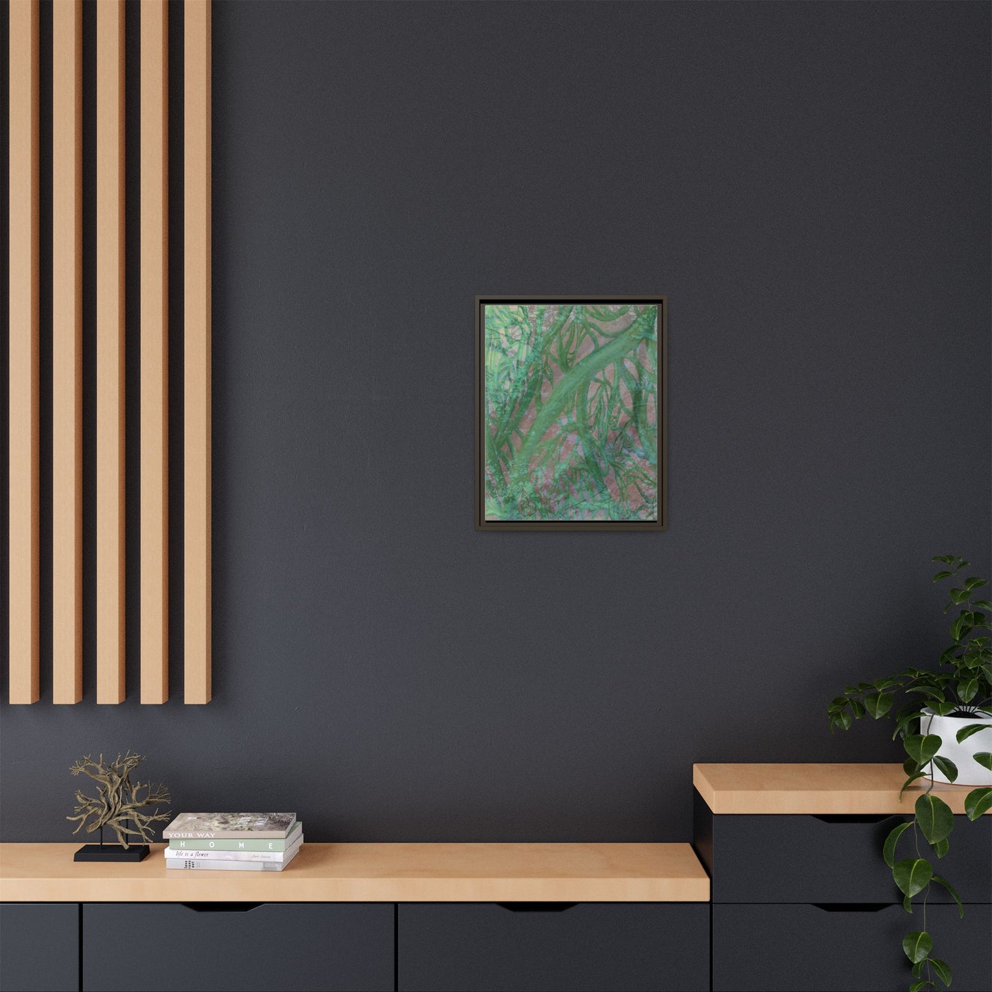 Inner Depths Framed Canvas Art