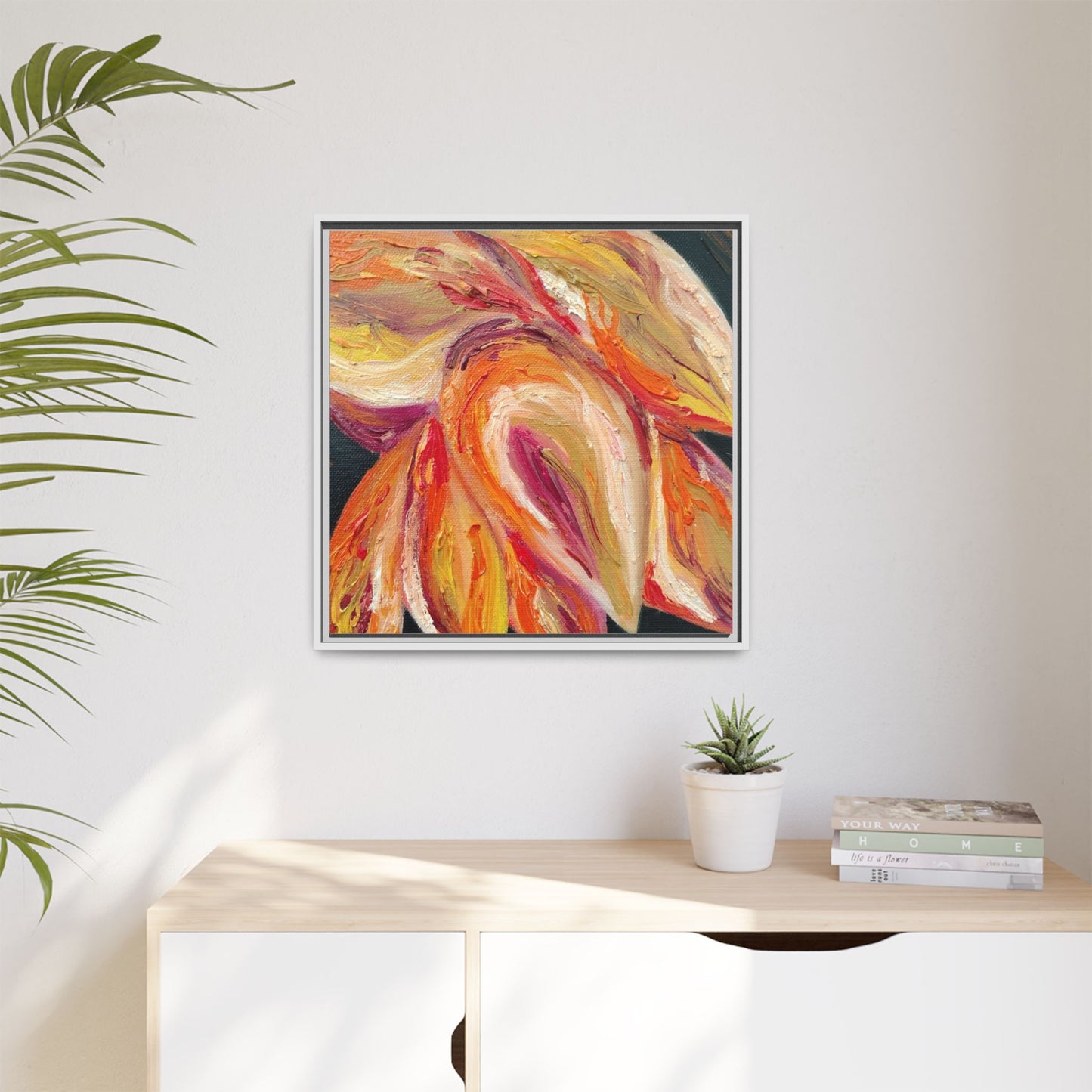 Dramatic Awakening Framed Canvas Art