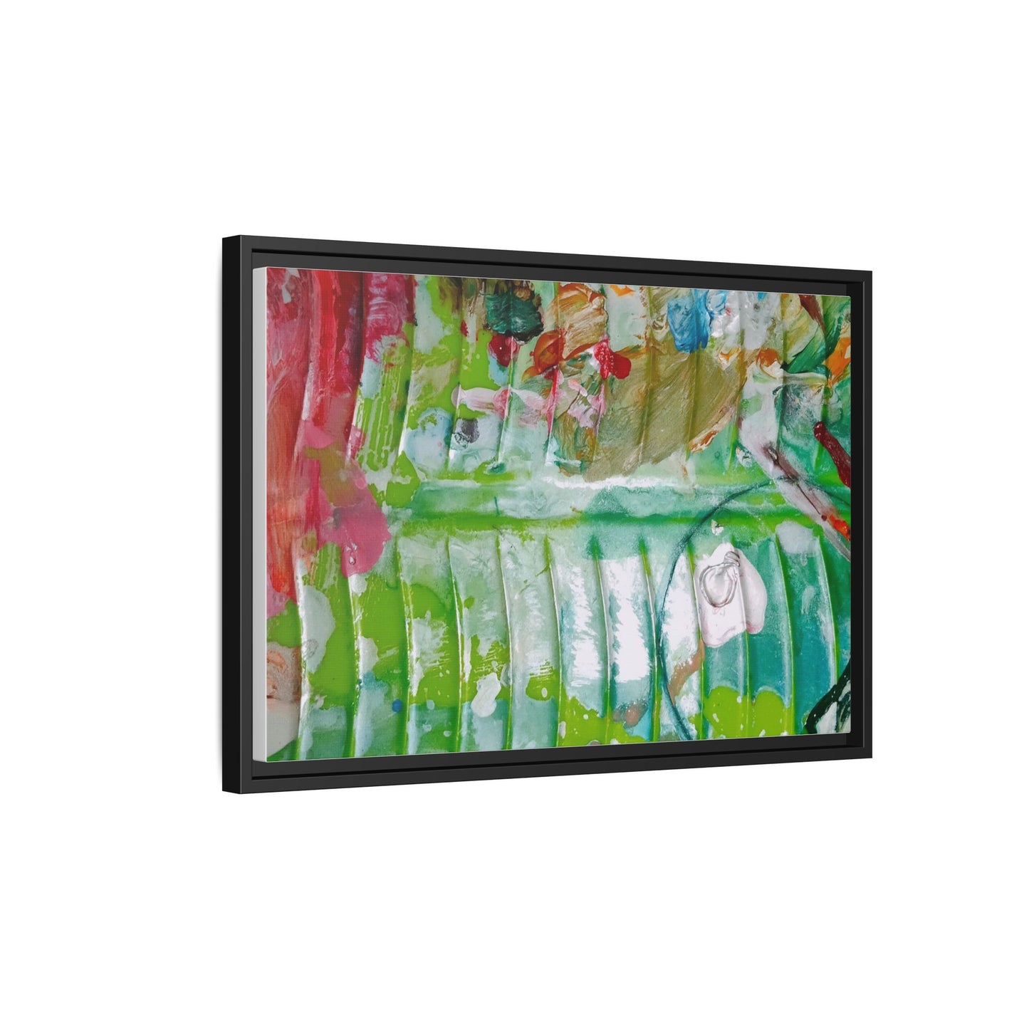 'A Mix of Life' Framed Canvas Art