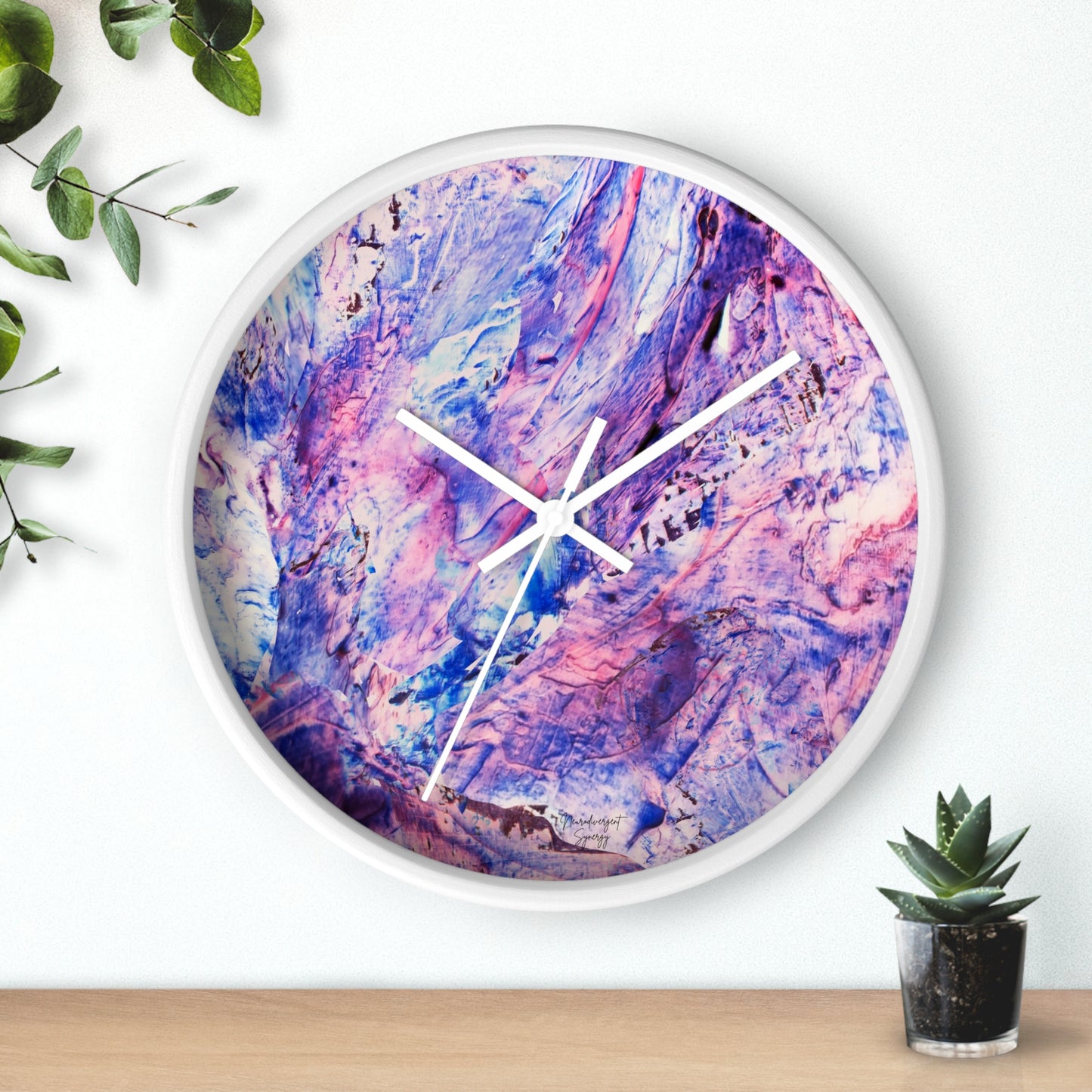Butterfly by Lu Meng Wall Clock