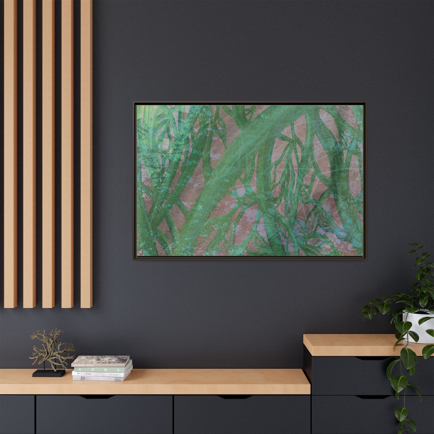 Inner Depths Framed Canvas Art