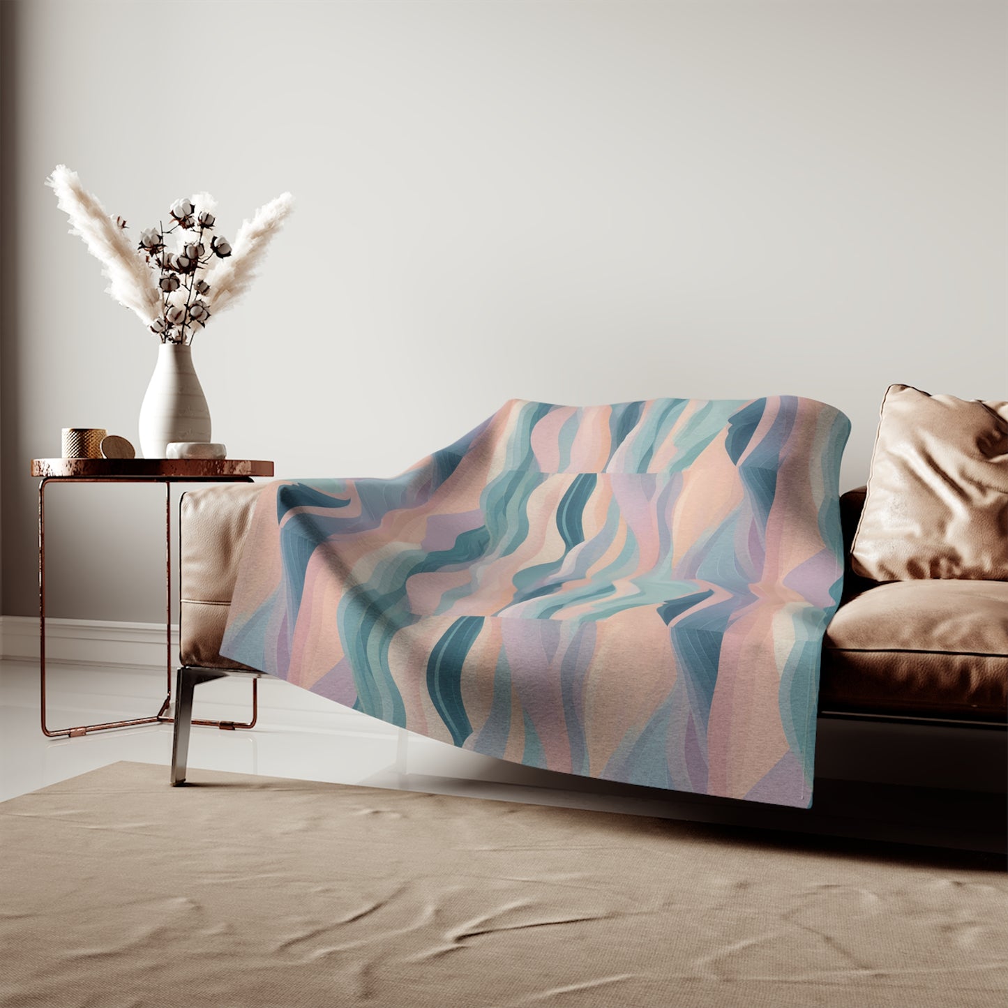 Serenity Wave Sweatshirt Blanket