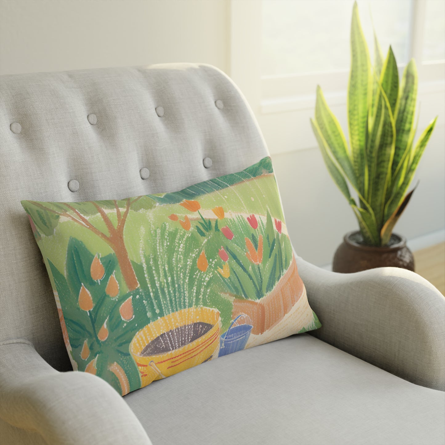 Rain Garden Eco-Friendly Pillow
