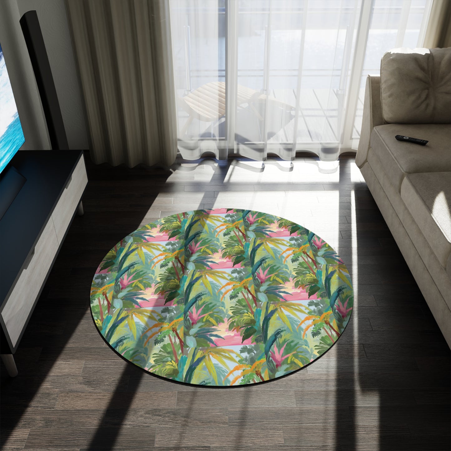 Into The Woods Round Rug