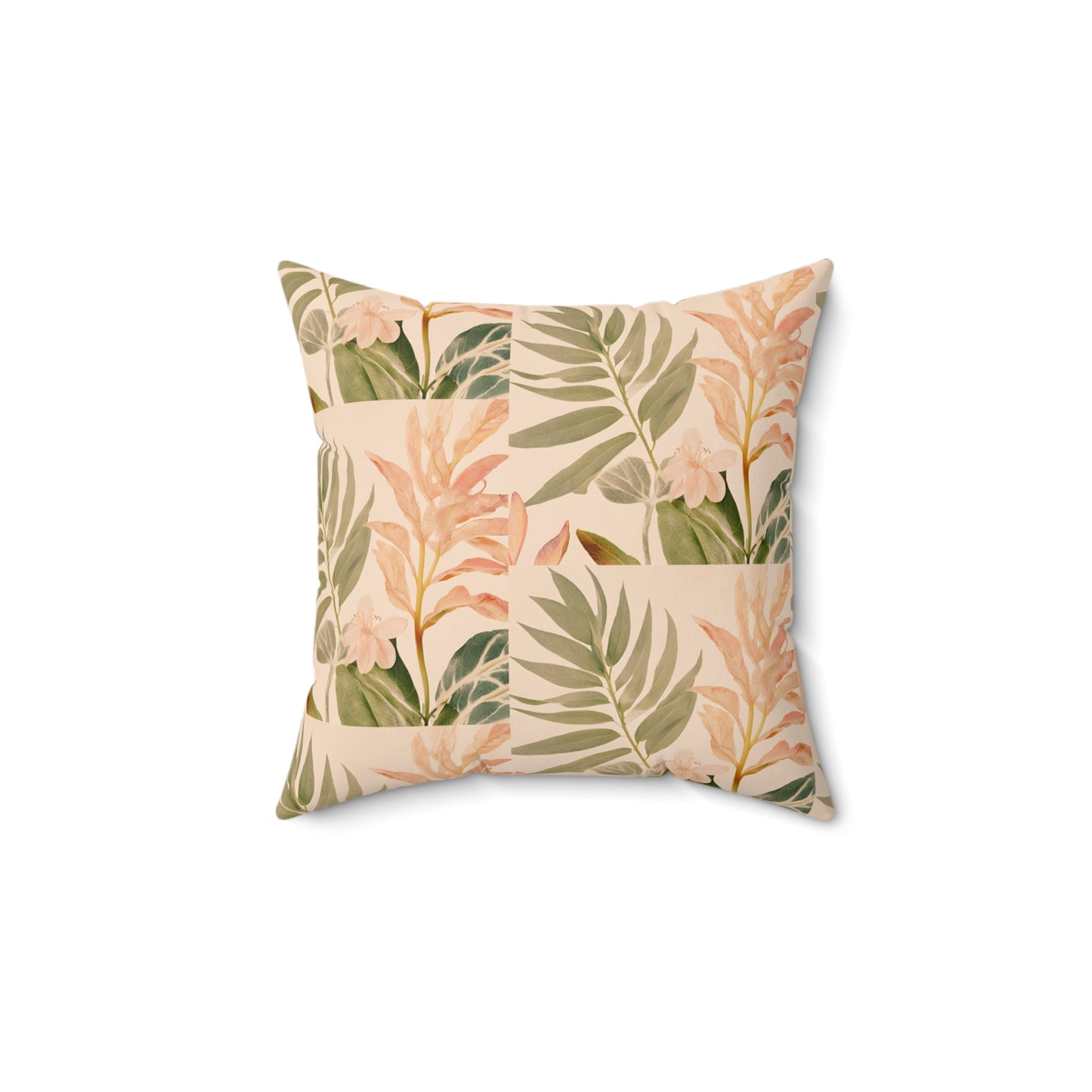 Nature's Aura Faux Suede Square Pillow