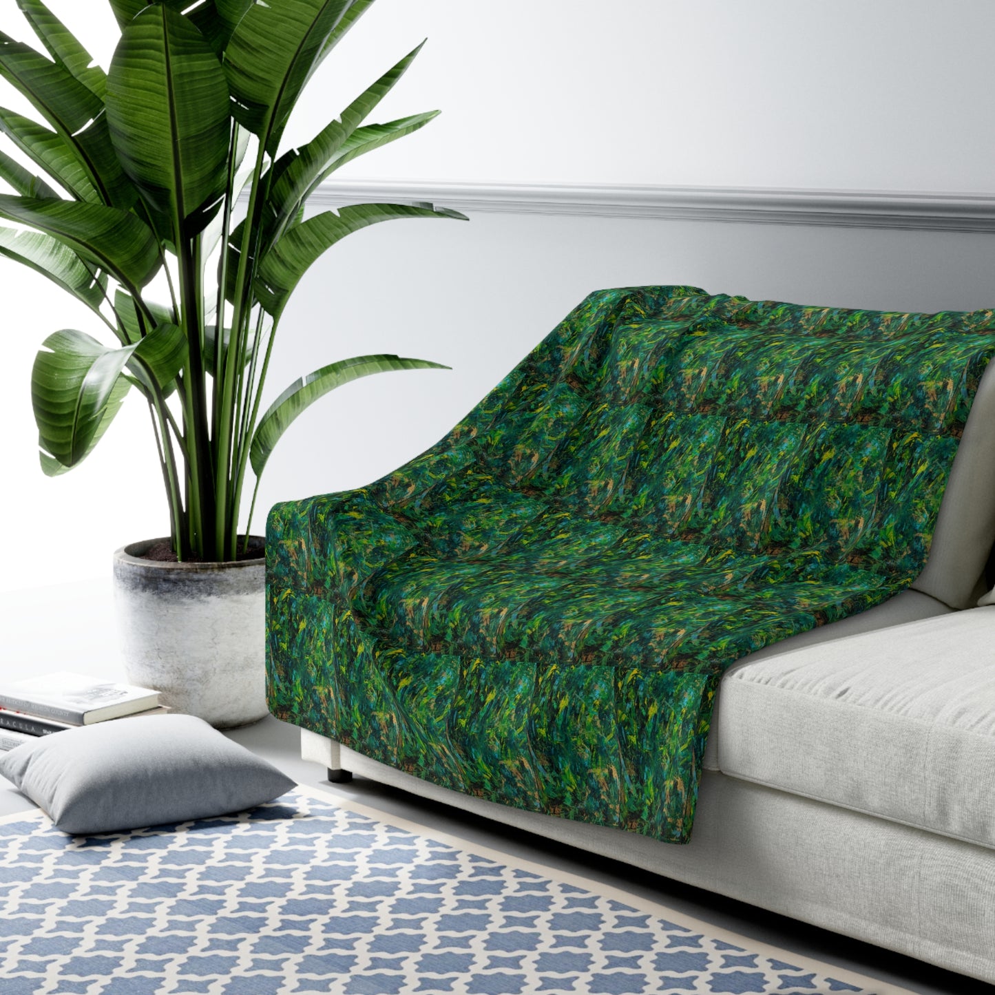 'The Woods and The Trees' by Catherine Sweet Sherpa Fleece Blanket