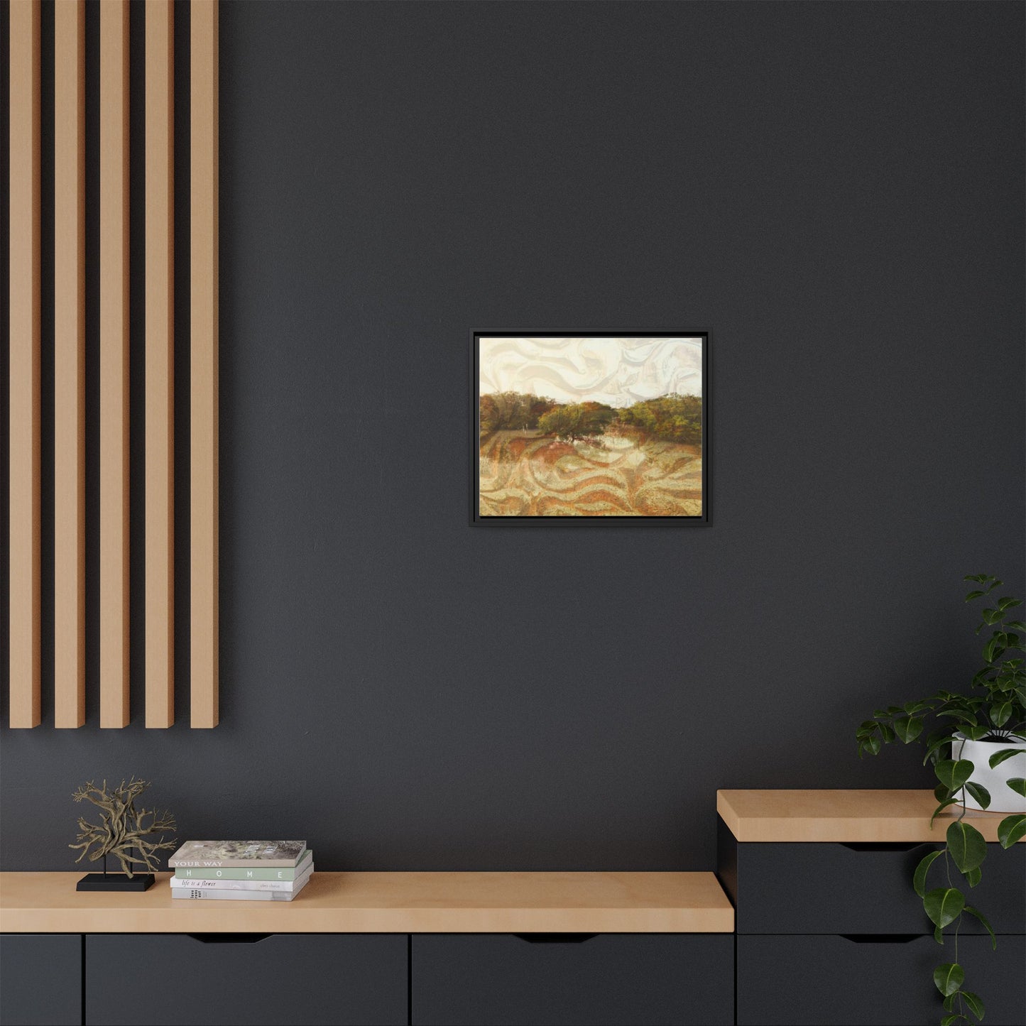 Serene Mangroves Framed Canvas Art