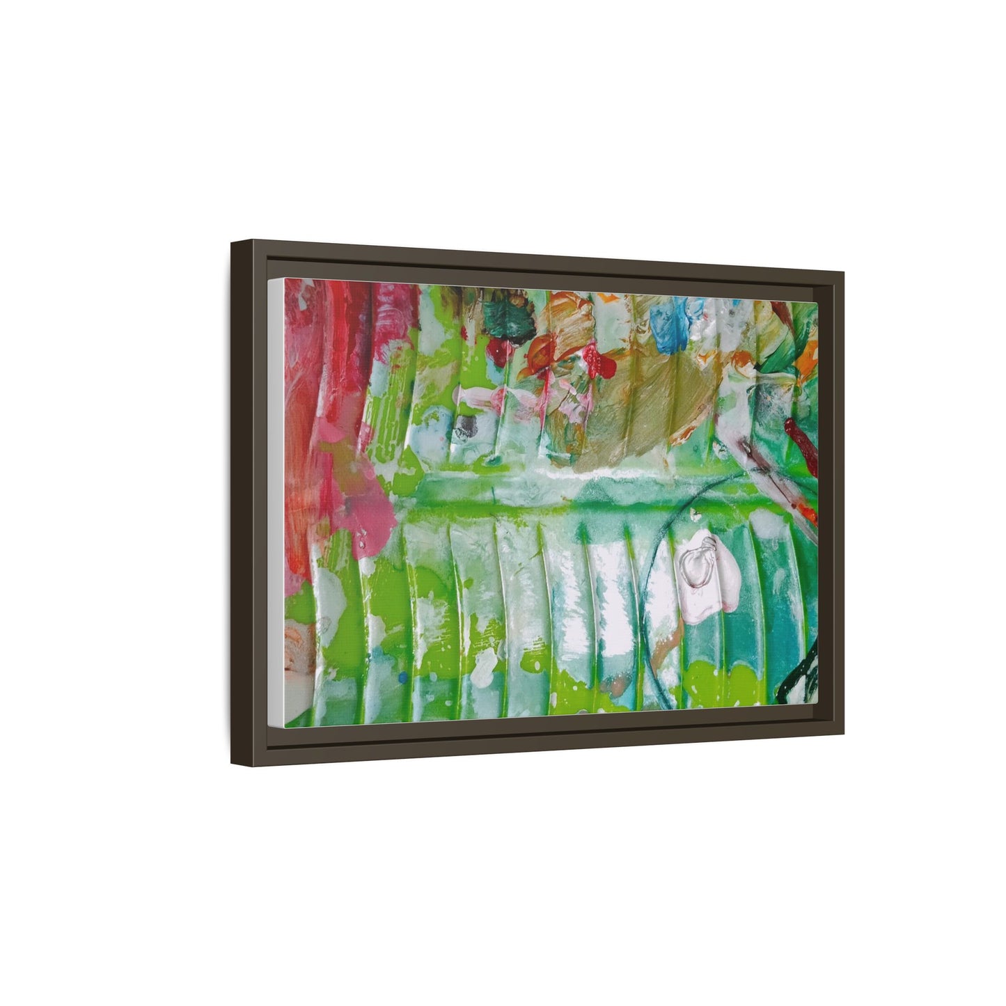'A Mix of Life' Framed Canvas Art