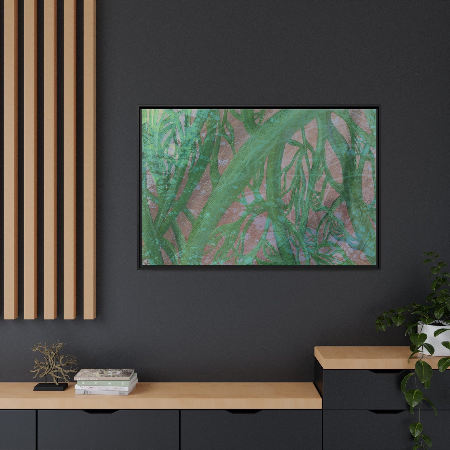 Inner Depths Framed Canvas Art