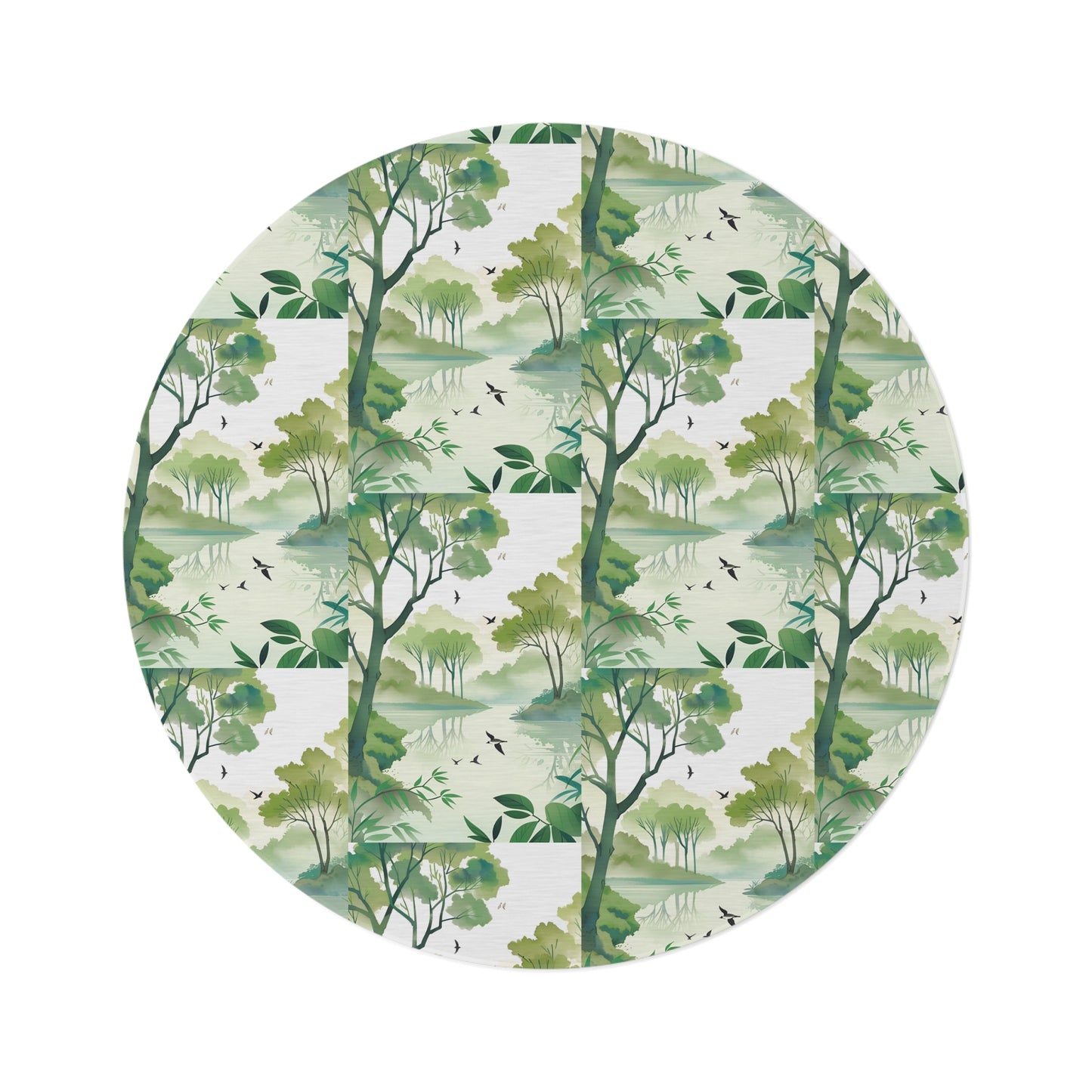 Tree Lake Round Rug