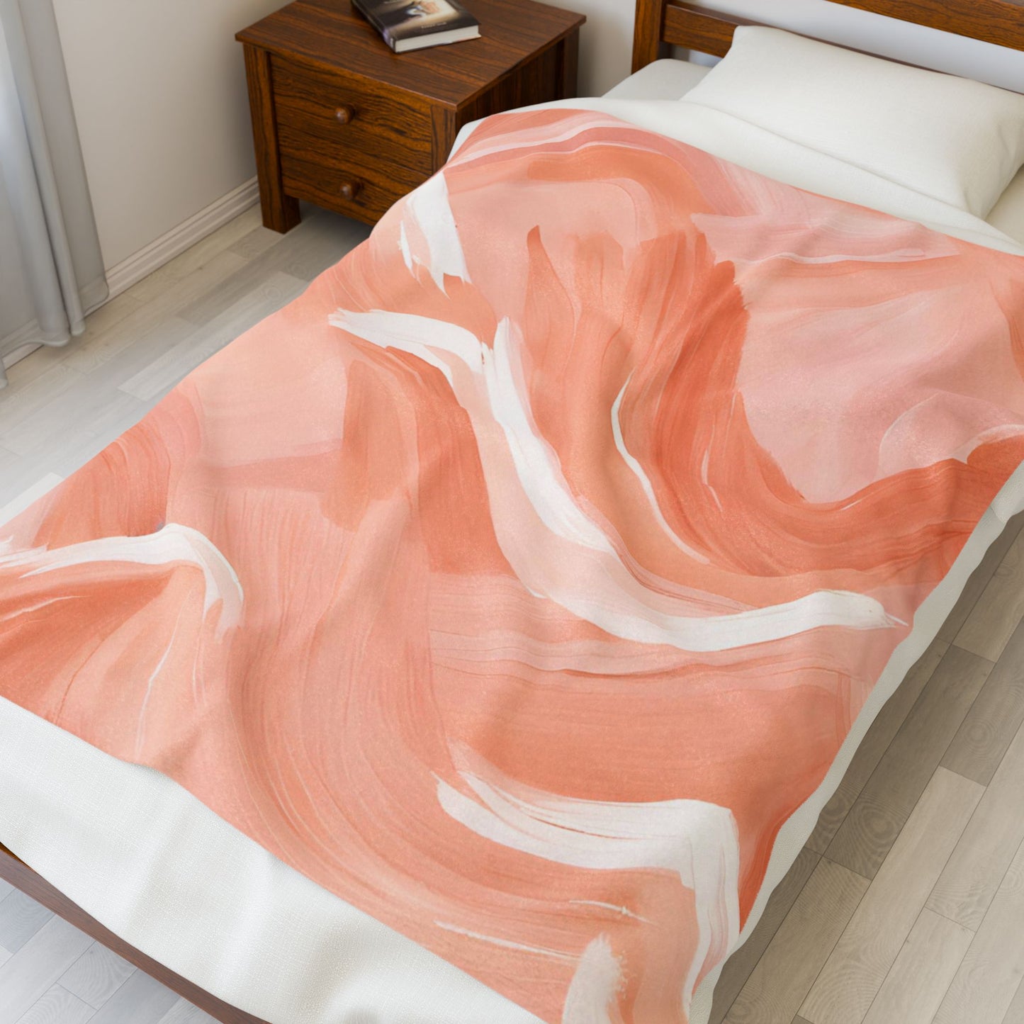 Dusk Brushstrokes Velveteen Plush Blanket