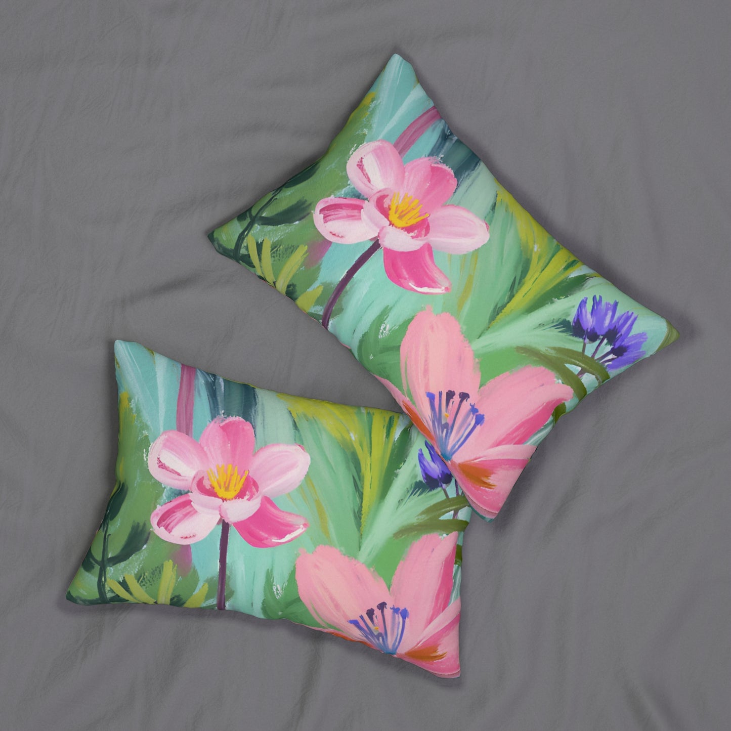 Flowers Lumbar Pillow