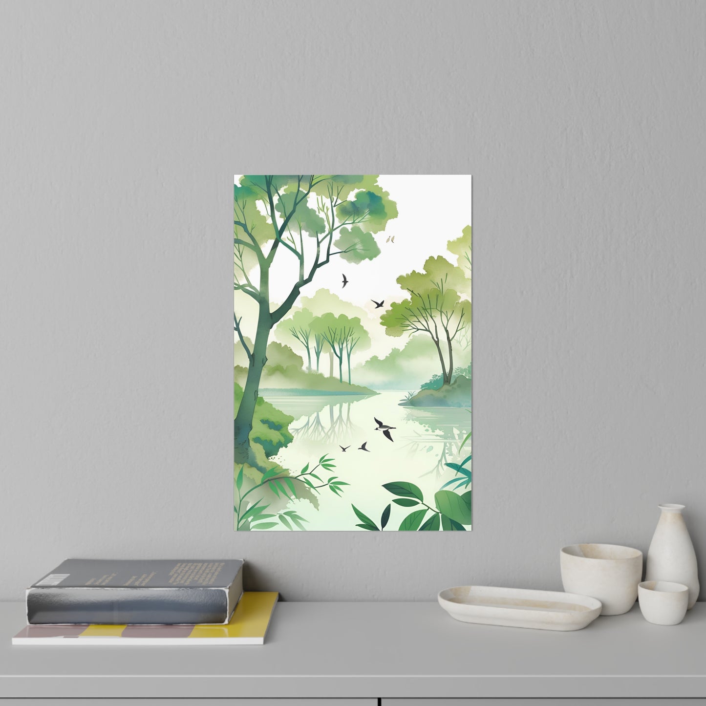 Tree Lake Wall Decals