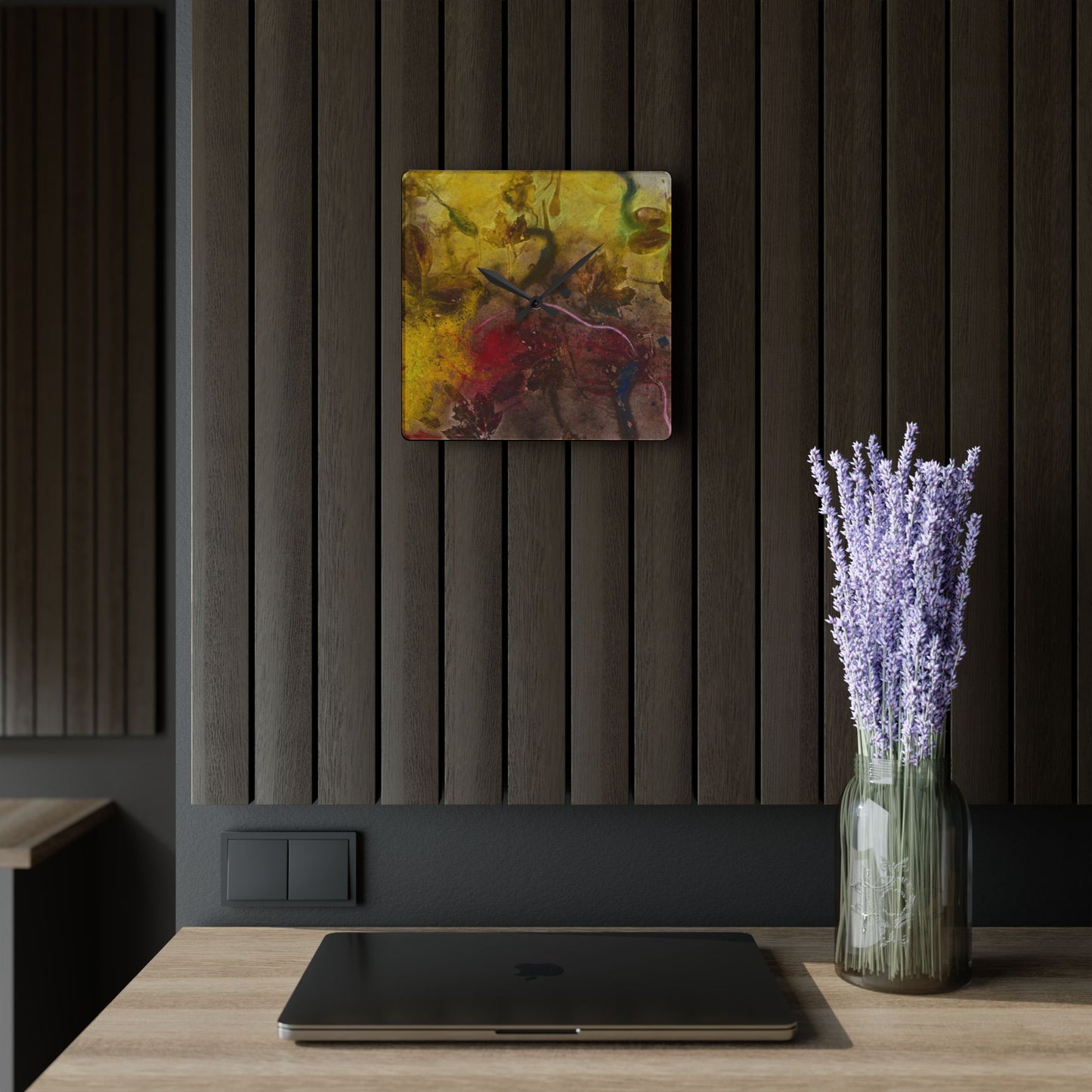 Natur b by Eskild Beck Wall Clock