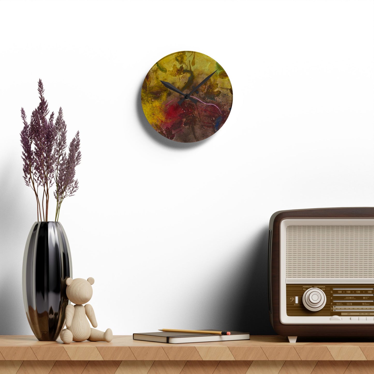 Natur b by Eskild Beck Wall Clock