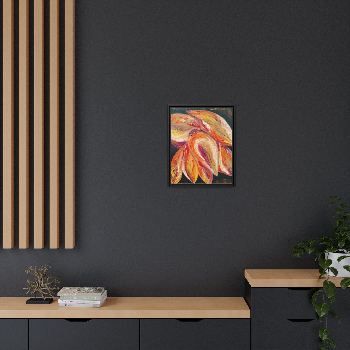 Dramatic Awakening Framed Canvas Art