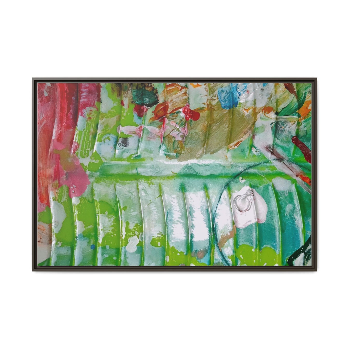 'A Mix of Life' Framed Canvas Art