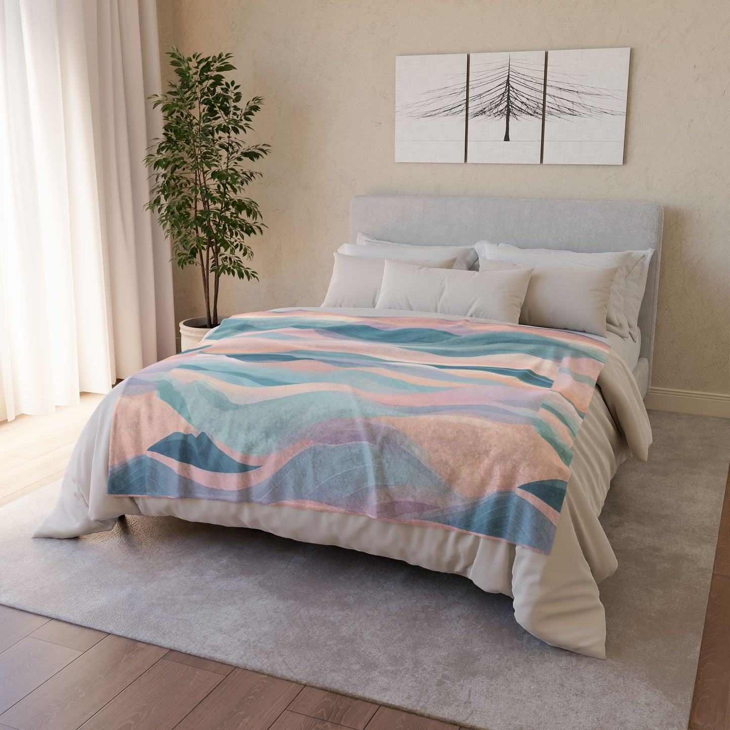 Serenity Wave Soft Polyester Blanket