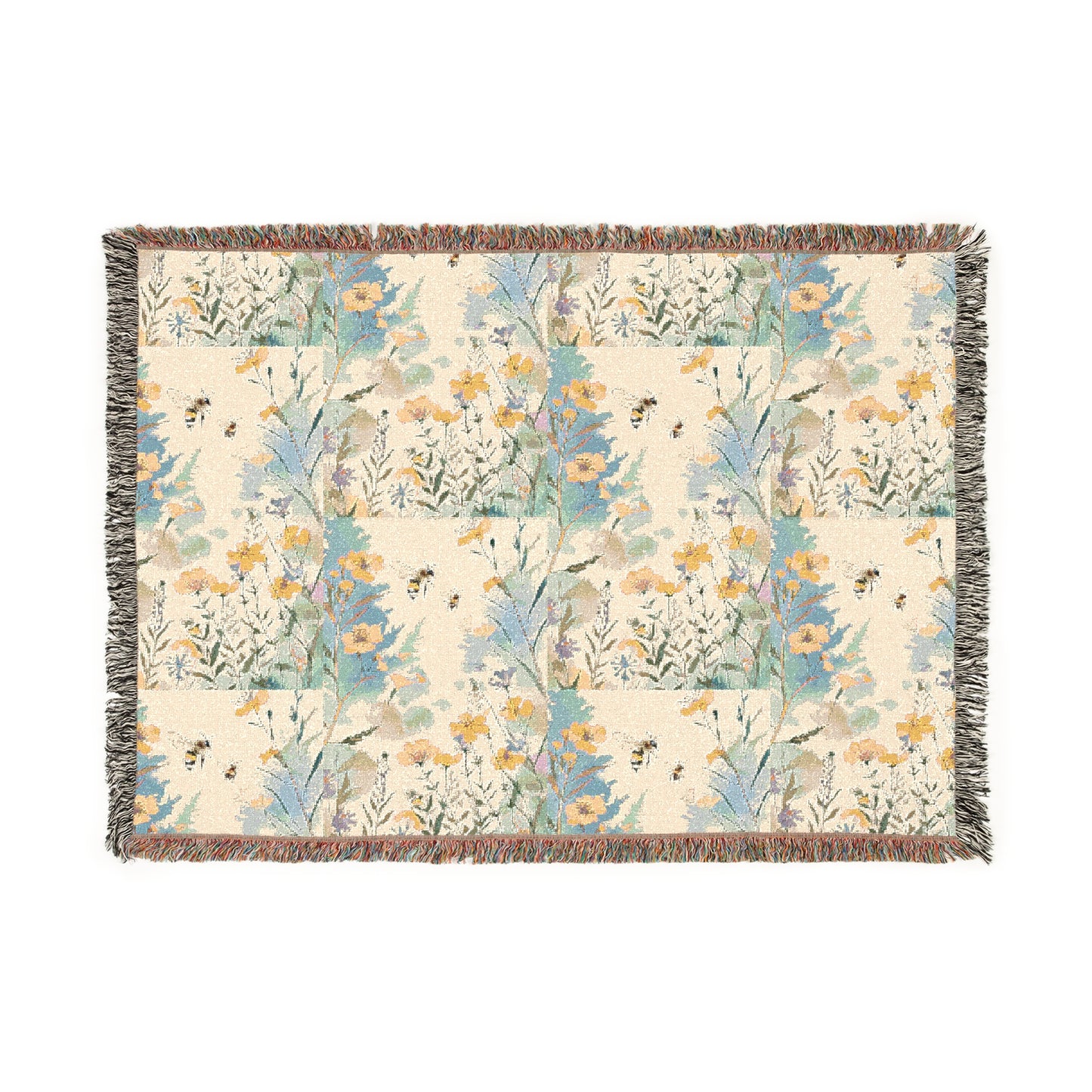 Bee Garden 100% Cotton Cozy Blanket