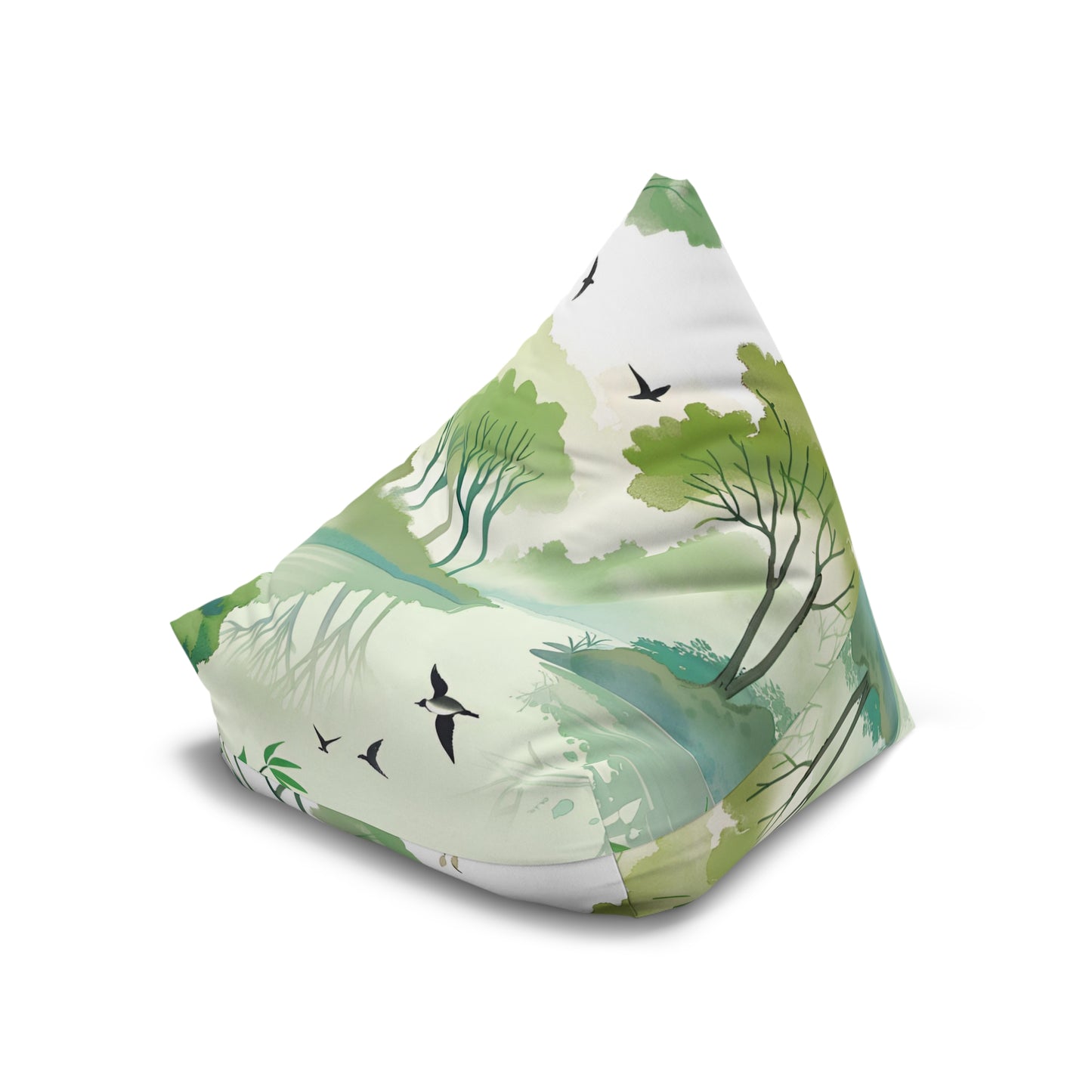 Tree Lake Bean Bag Chair Cover