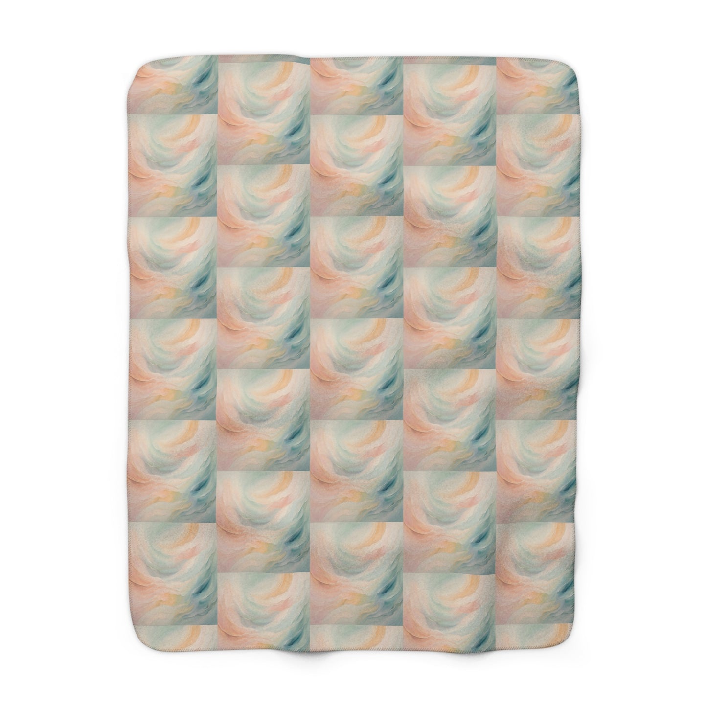 Ethereal Waves Sherpa Fleece Blanket