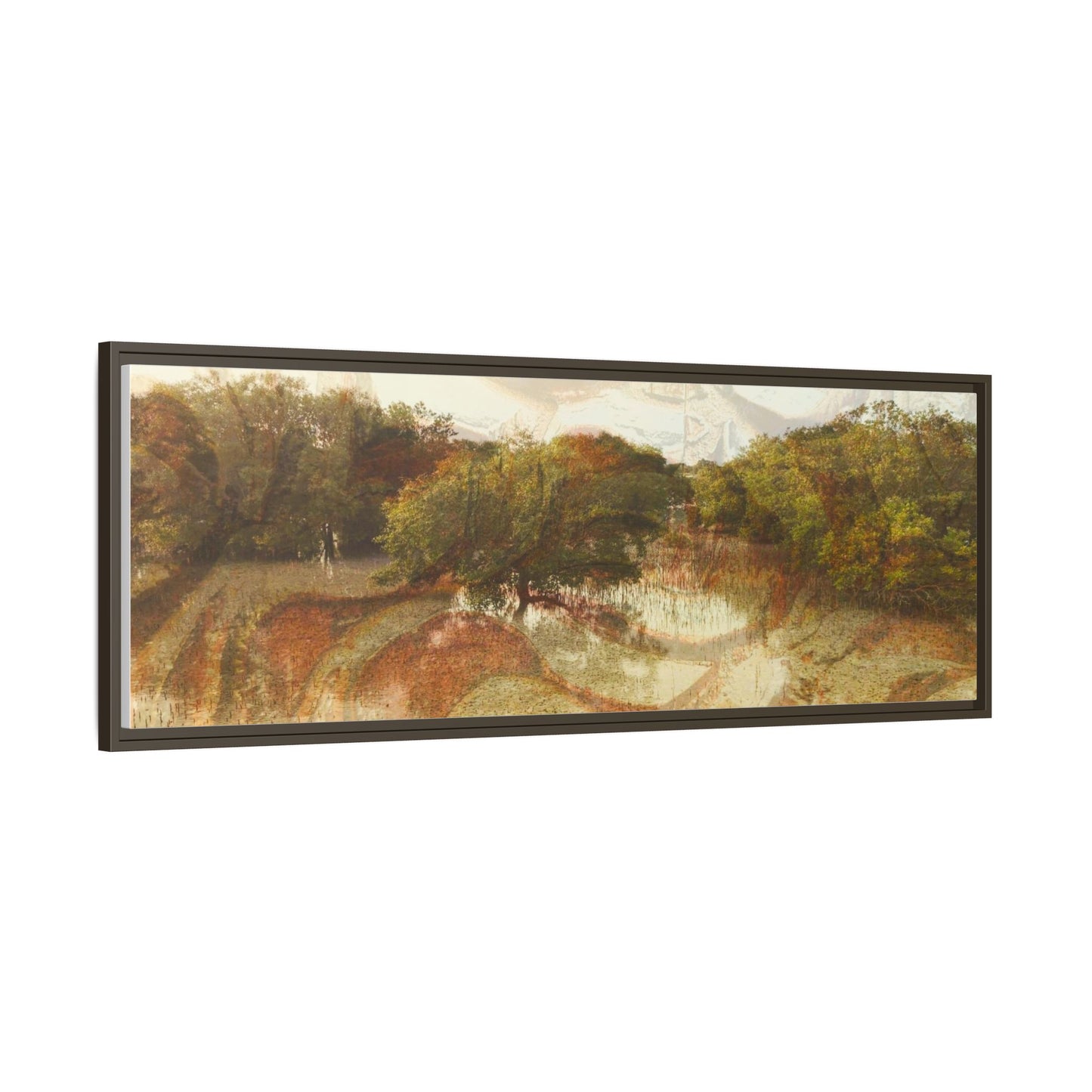 Serene Mangroves Framed Canvas Art