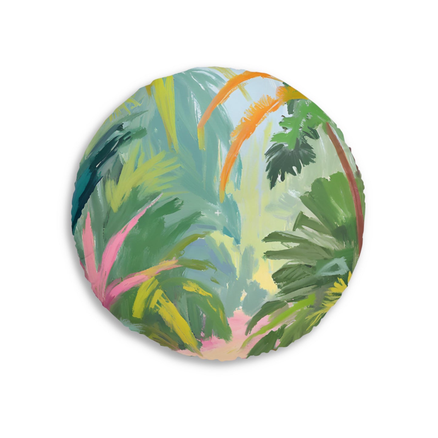 Into The Woods Tufted Floor Pillow