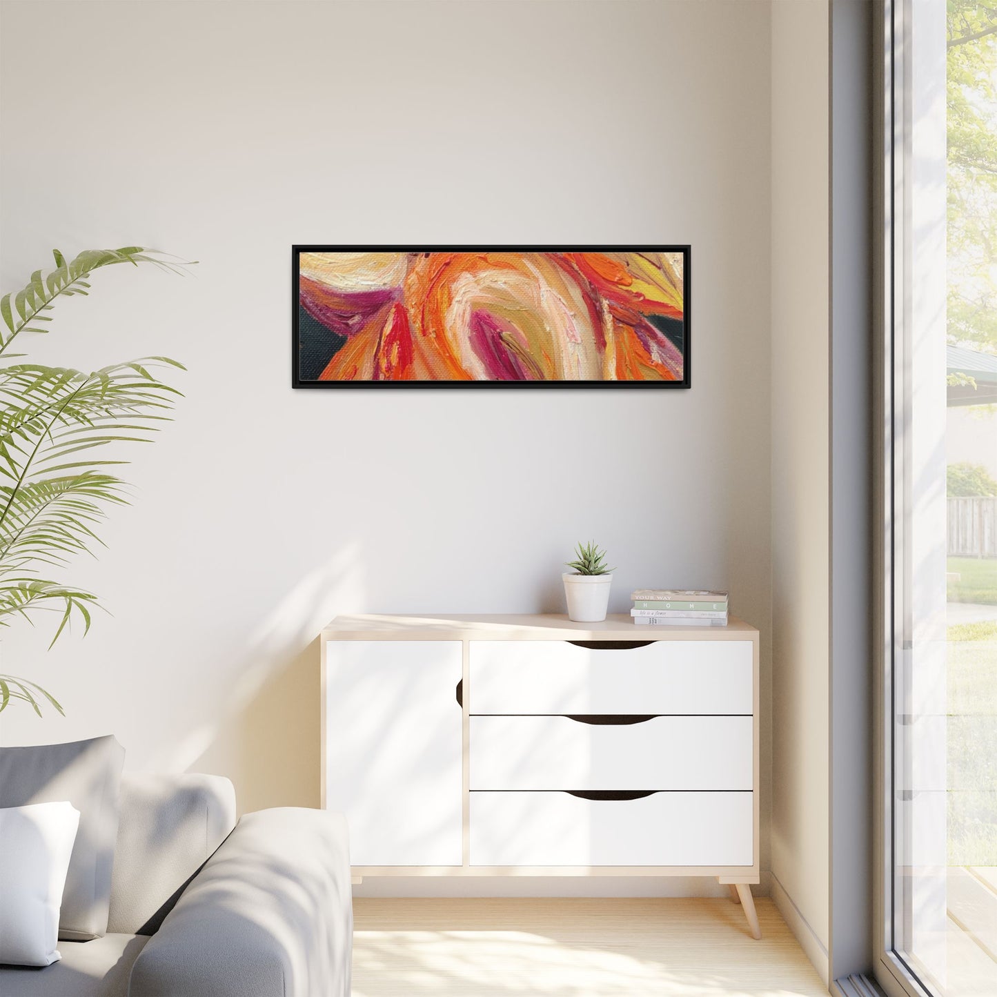 Dramatic Awakening Framed Canvas Art