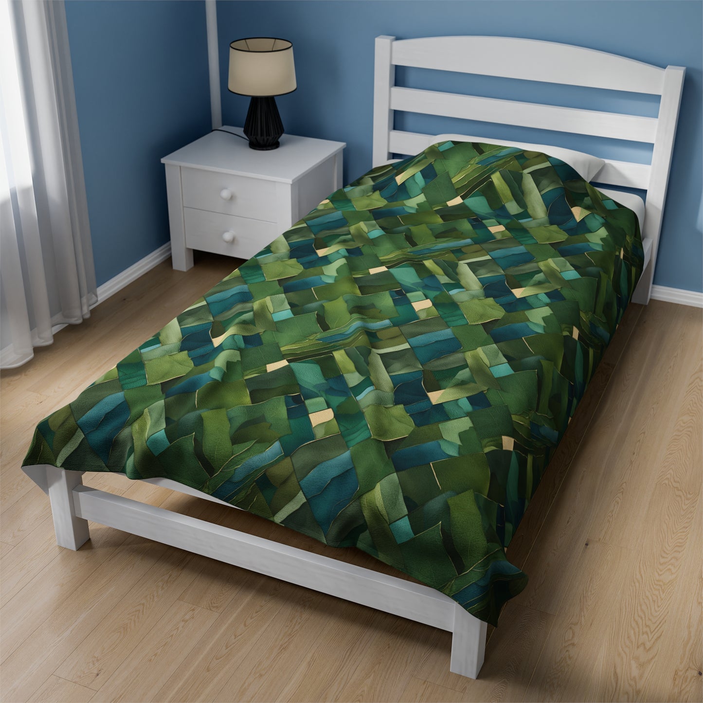Jade Solace Velveteen Plush Blanket