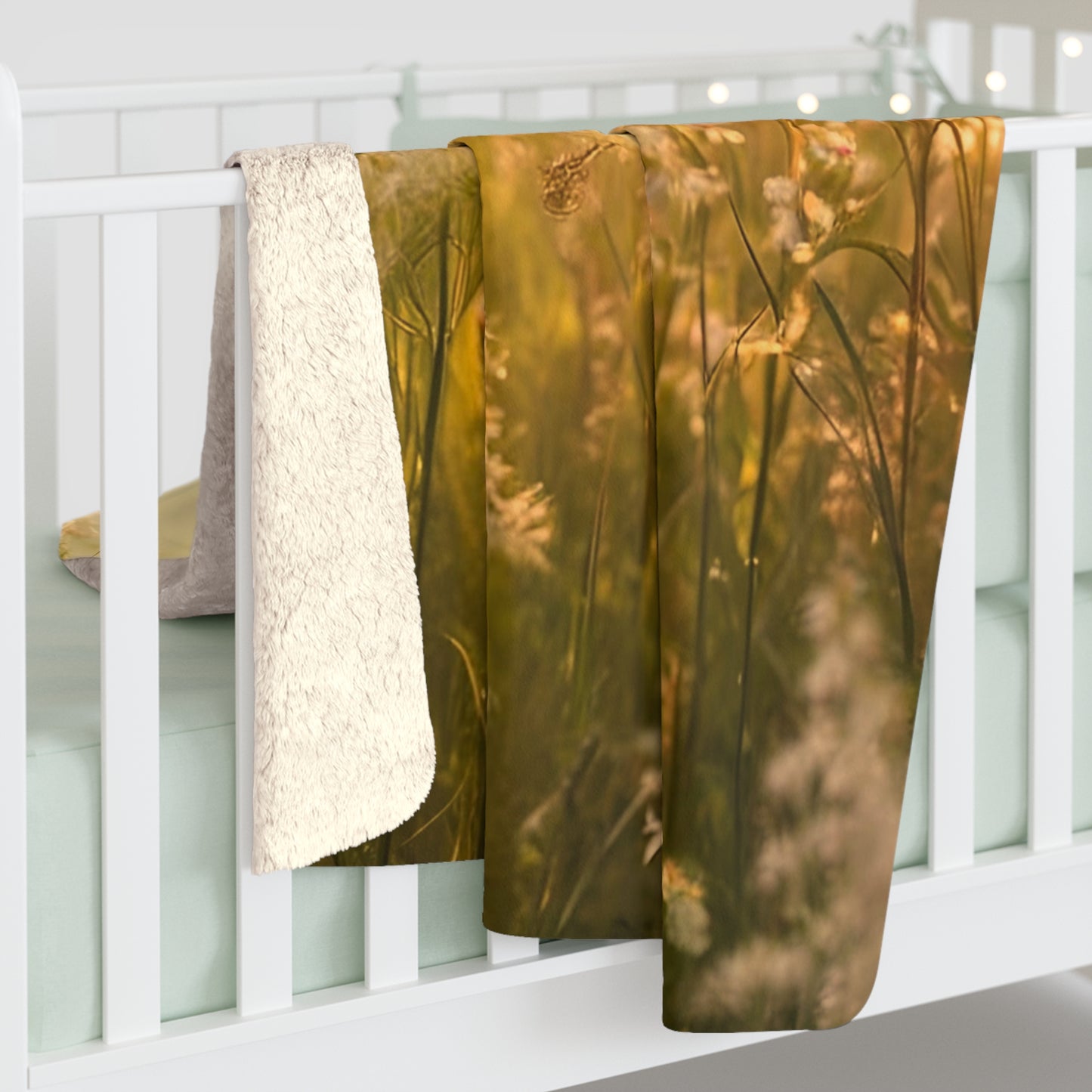 Meadow Sherpa Fleece Blanket