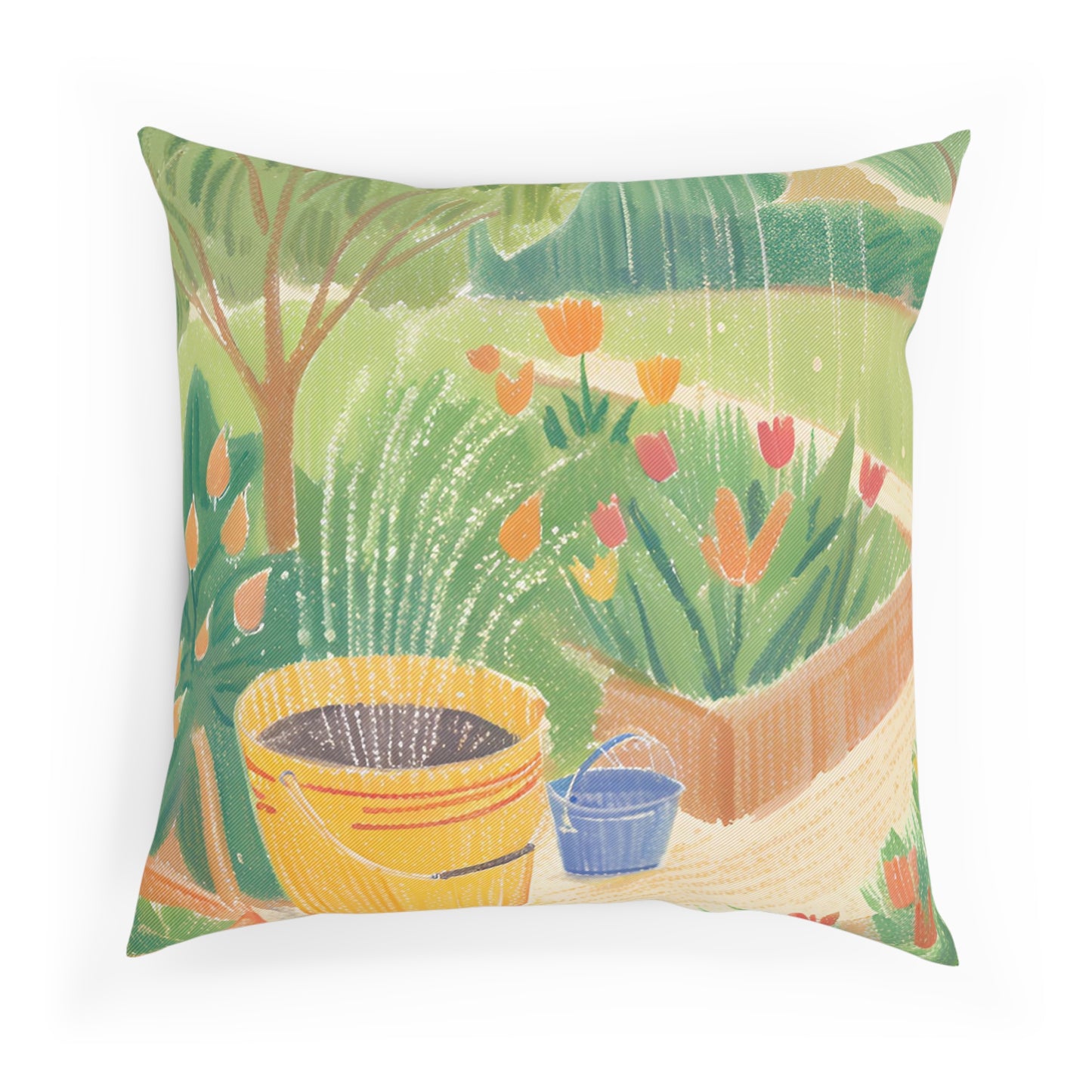 Rain Garden Eco-Friendly Pillow