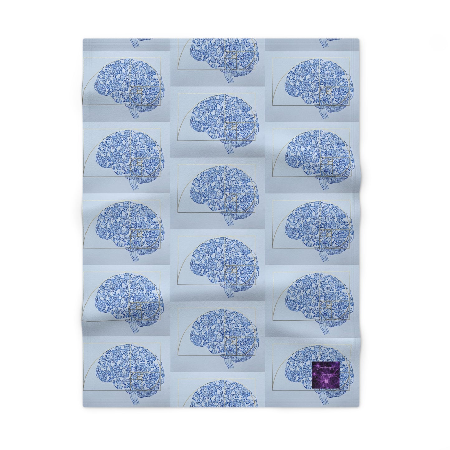 'Beautiful Mind' by Nagihan Seymour Soft Fleece Baby Blanket