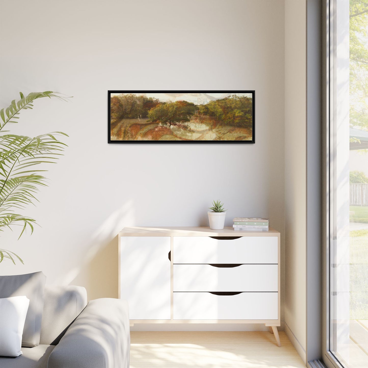 Serene Mangroves Framed Canvas Art