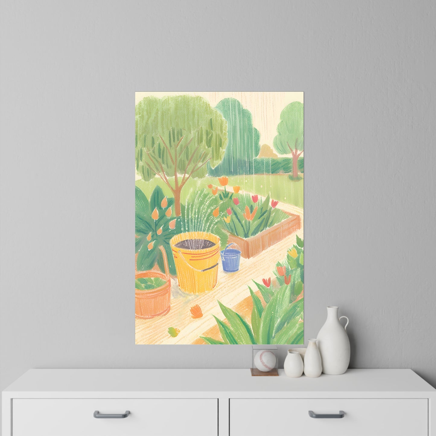 Rain Garden Wall Decals